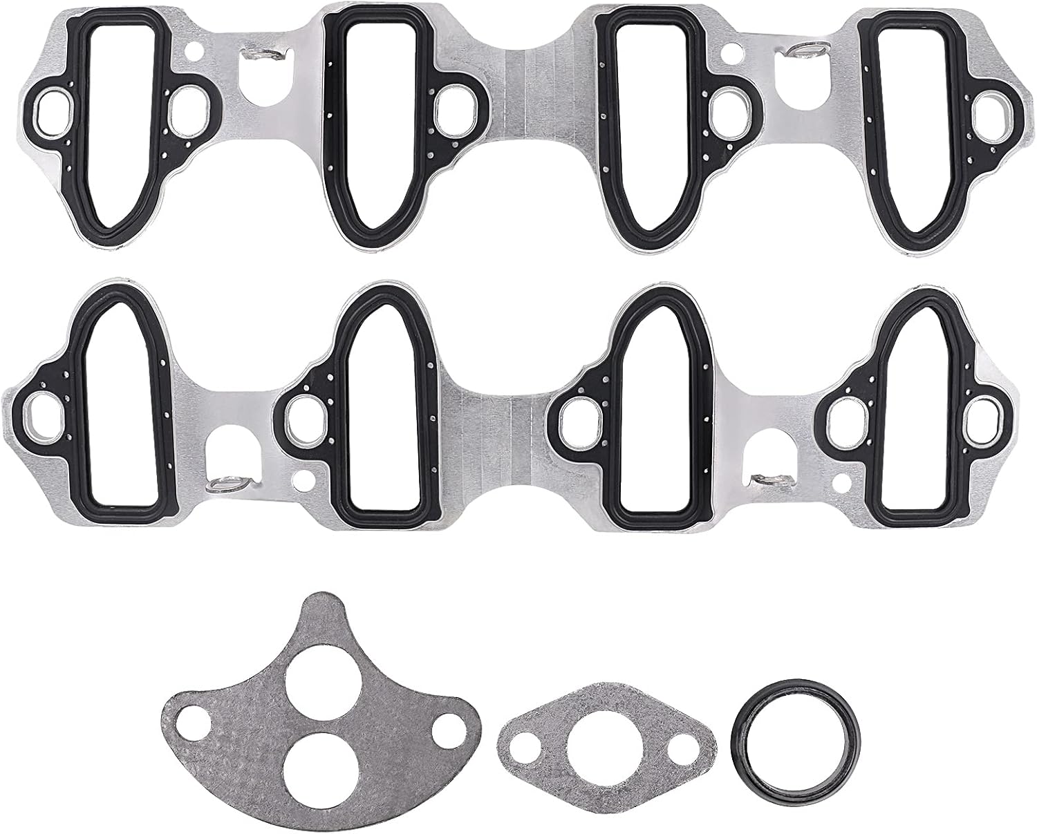 MNJWS Intake Manifold Gasket Set for Chevy Silverado, Tahoe 4.8L 5.3L 6.0L, GMC Sierra, Yukon - Replaces 89060413 MS98016T