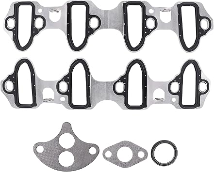 Intake Manifold Gasket Set - Compatible with 4.8L 5.3L 6.0L Chevy Silverado, Suburban, Tahoe, GMC Sierra, Yukon, Savana, Cadillac Escalade - Replace 89060413 MS98016T