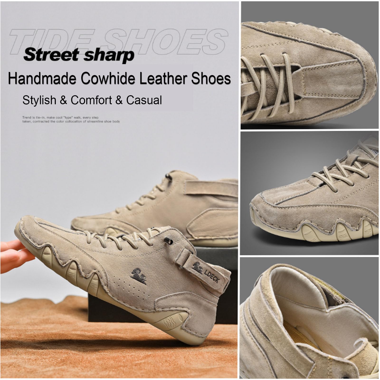 Wasserdichte und atmungsaktive orthopädische Schuhe, Unisex, Outdoor, Freizeit-Sneaker, handgefertigt, Leder, warme Winterstiefel