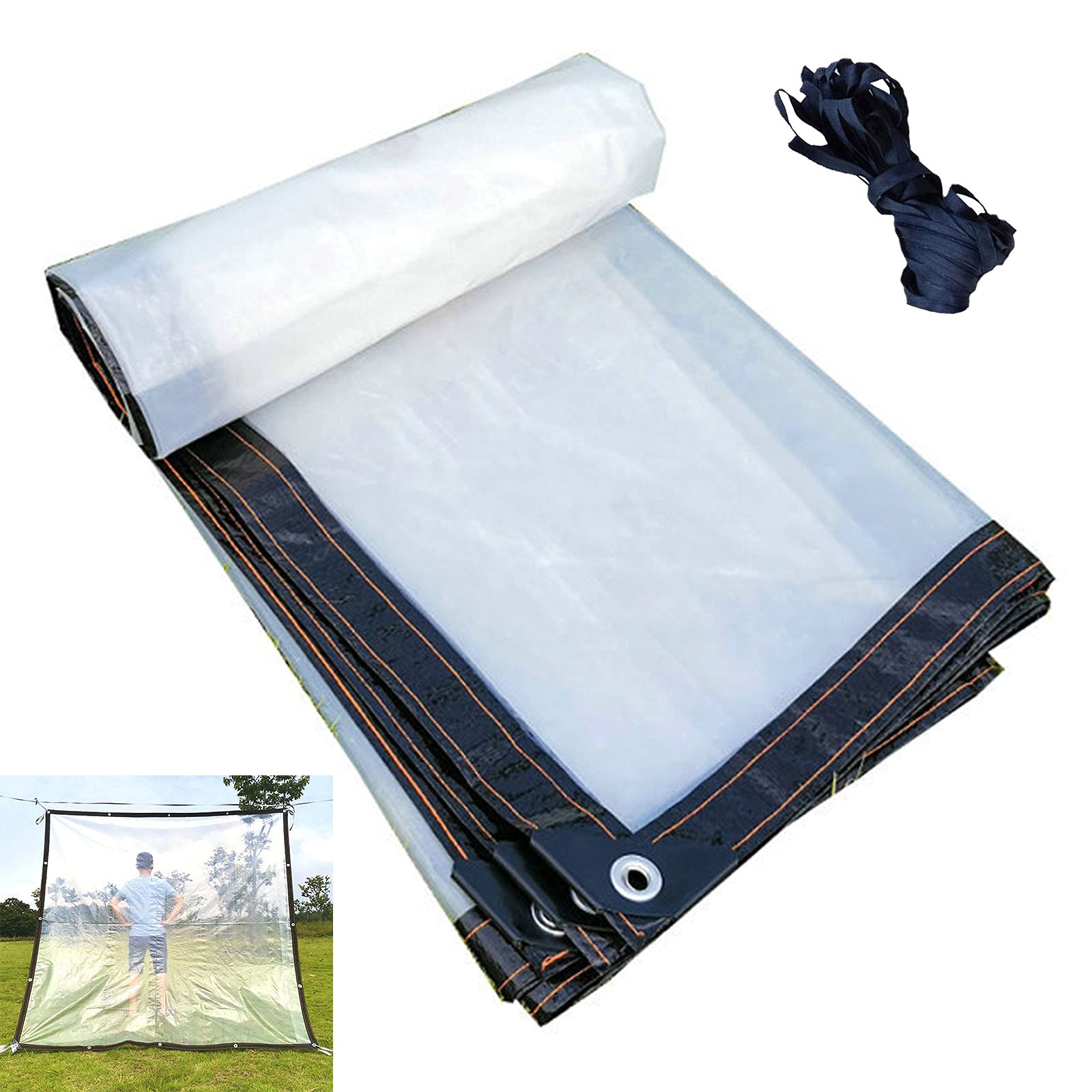 Lona impermeable plástica para evitar filtraciones de agua en el suelo exterior