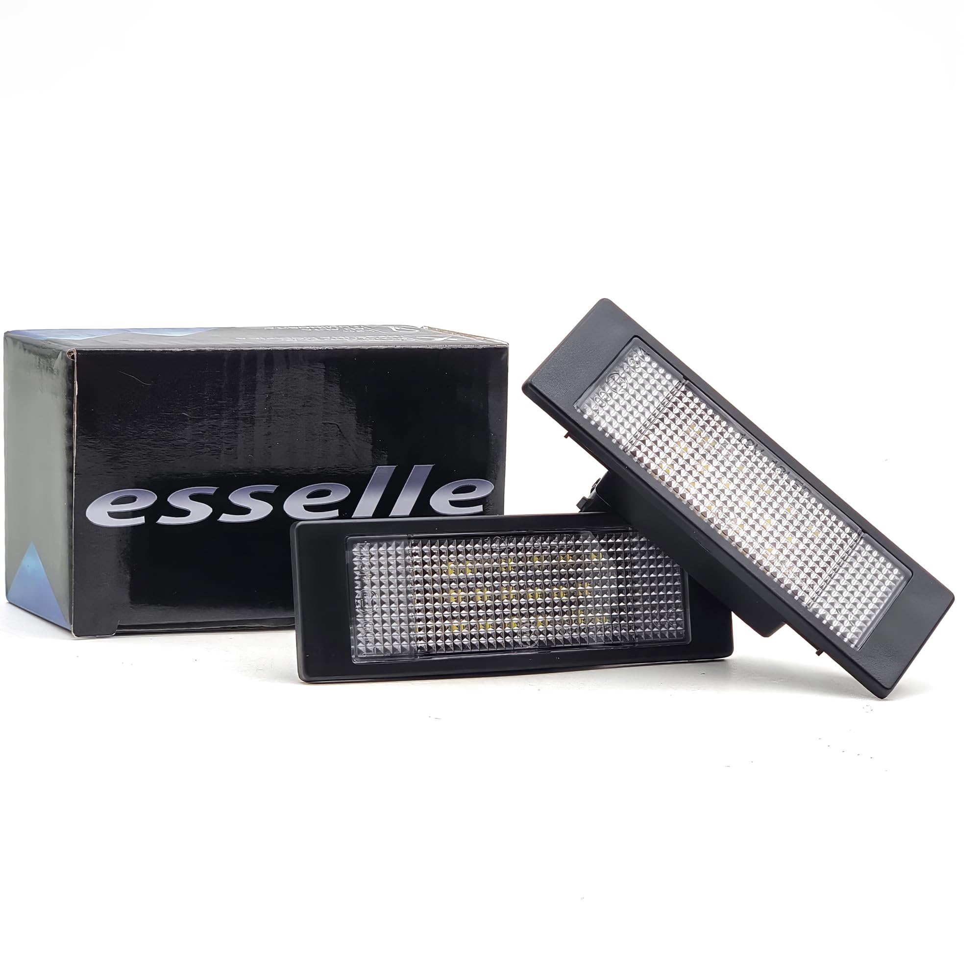 Placchette Luci Targa LED Compatibili con Mini Clubman R55, Countryman R60, Paceman R61, Countryman F60, Cooper F55 F56 F57 18 SMD CANBUS 6000K Bianco Ghiaccio Plug & Play Nessun Errore