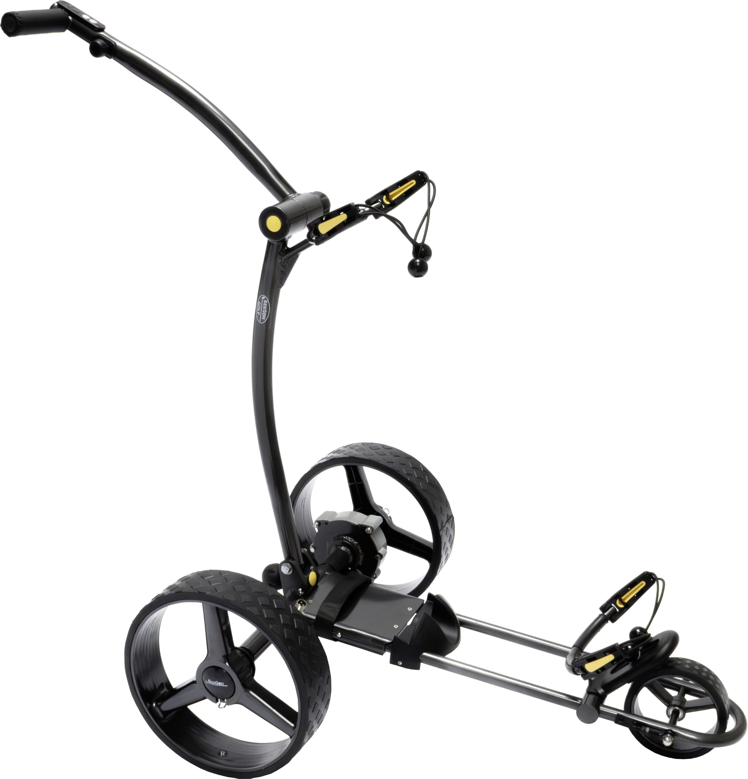 BeeGon Golf Chariot de Golf électrique GT-X400 Pro Anthracite avec Batterie au Plomb 33 Ah