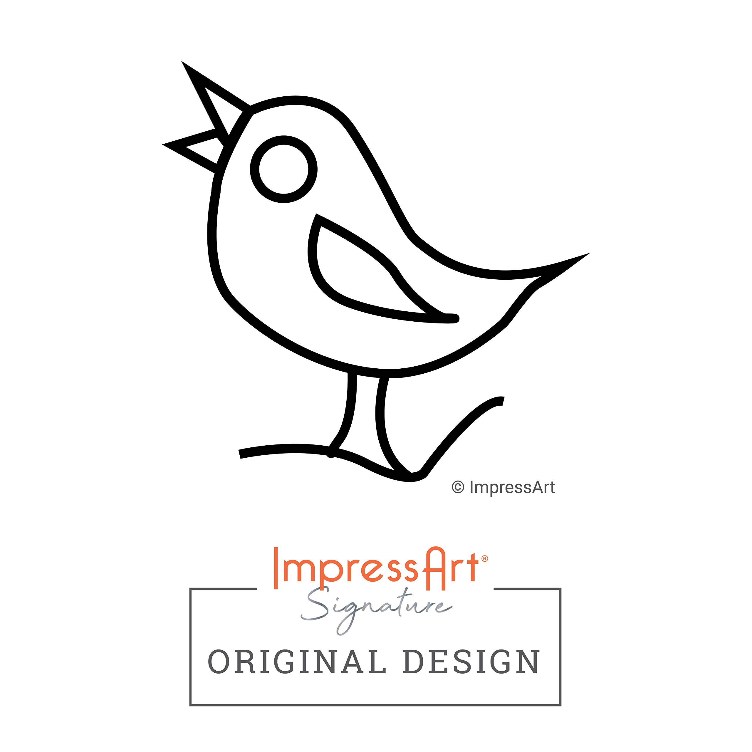 ImpressArt - Song Bird Signature Metal Design Stamp, 6mm