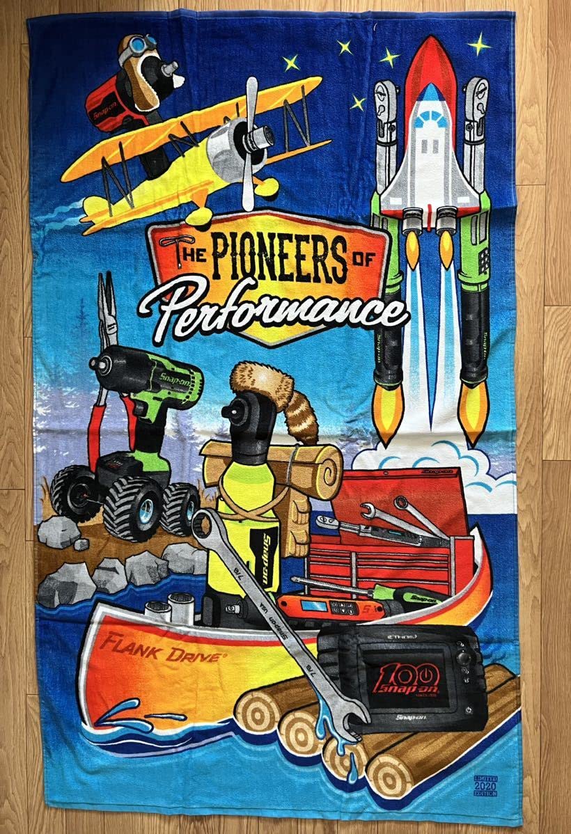 Amazon.co.jp: snap-on スナップオン ビーチタオル 100周年 : ホーム