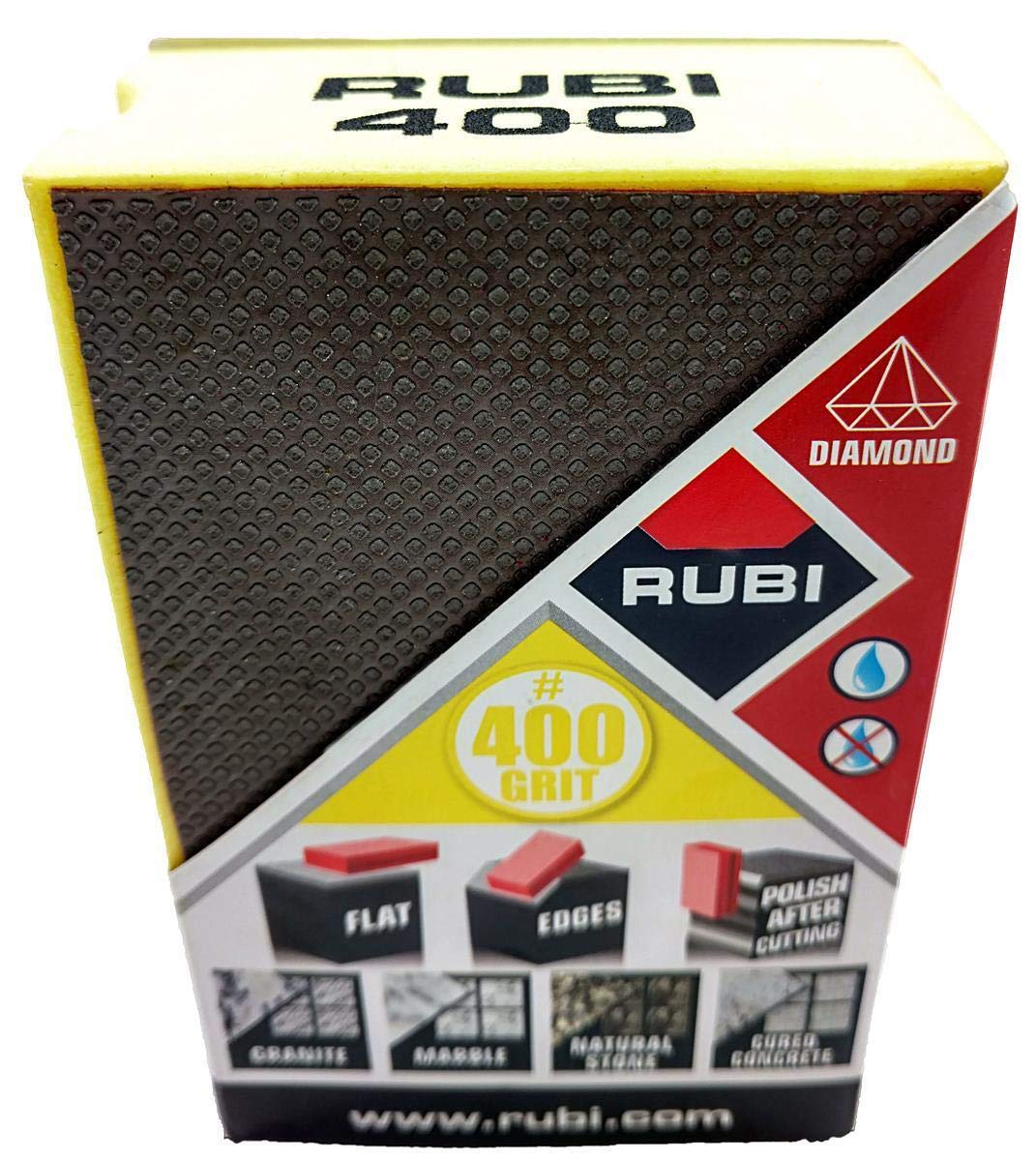 Tampons Abrasifs Rubi Diamant - Grain 120 - Pour Béton, Céramique Et Pierre - Humide/Sec