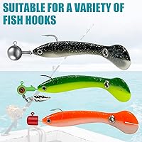 Vista 8 de Soft Bionic - Señuelo de pesca – 10 cebo de natación de plástico suave para lubina, agua dulce y agua salada