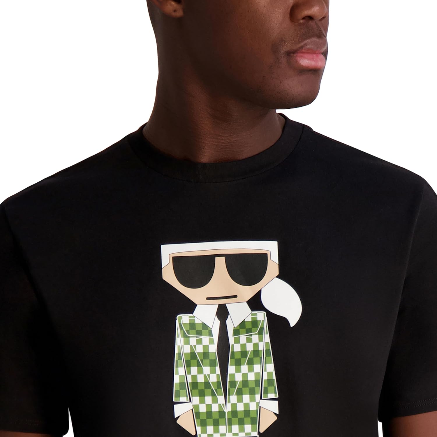 Karl Lagerfeld Mens Short Sleeve Crewneck Graphic T-Shirt - Image 4
