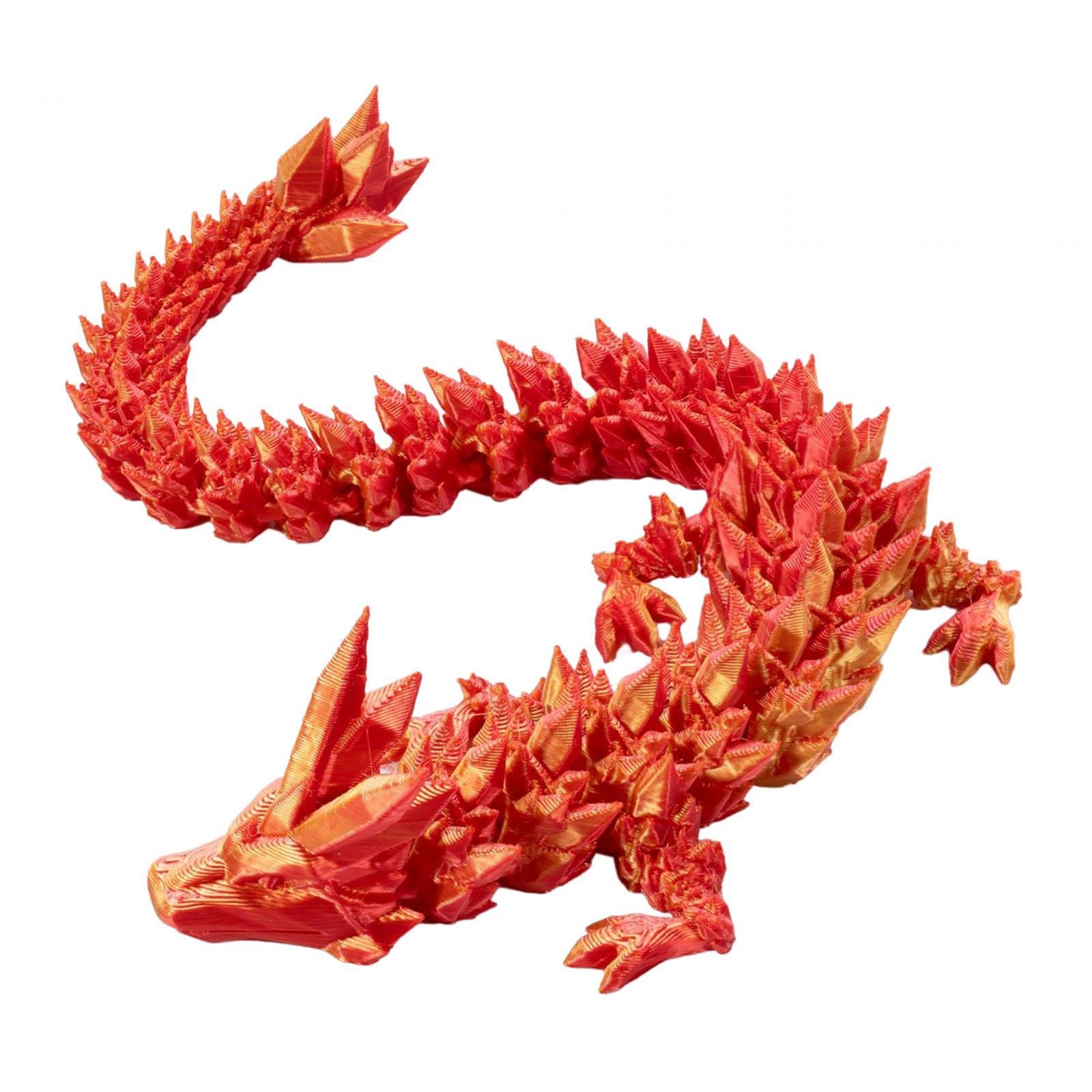 3D Printed Dragon Desktop Ornament Table Decoration Home Decor Dragon Statue red|Home & Garden | Home Decor | Figurines|1X3D Printed Dragon