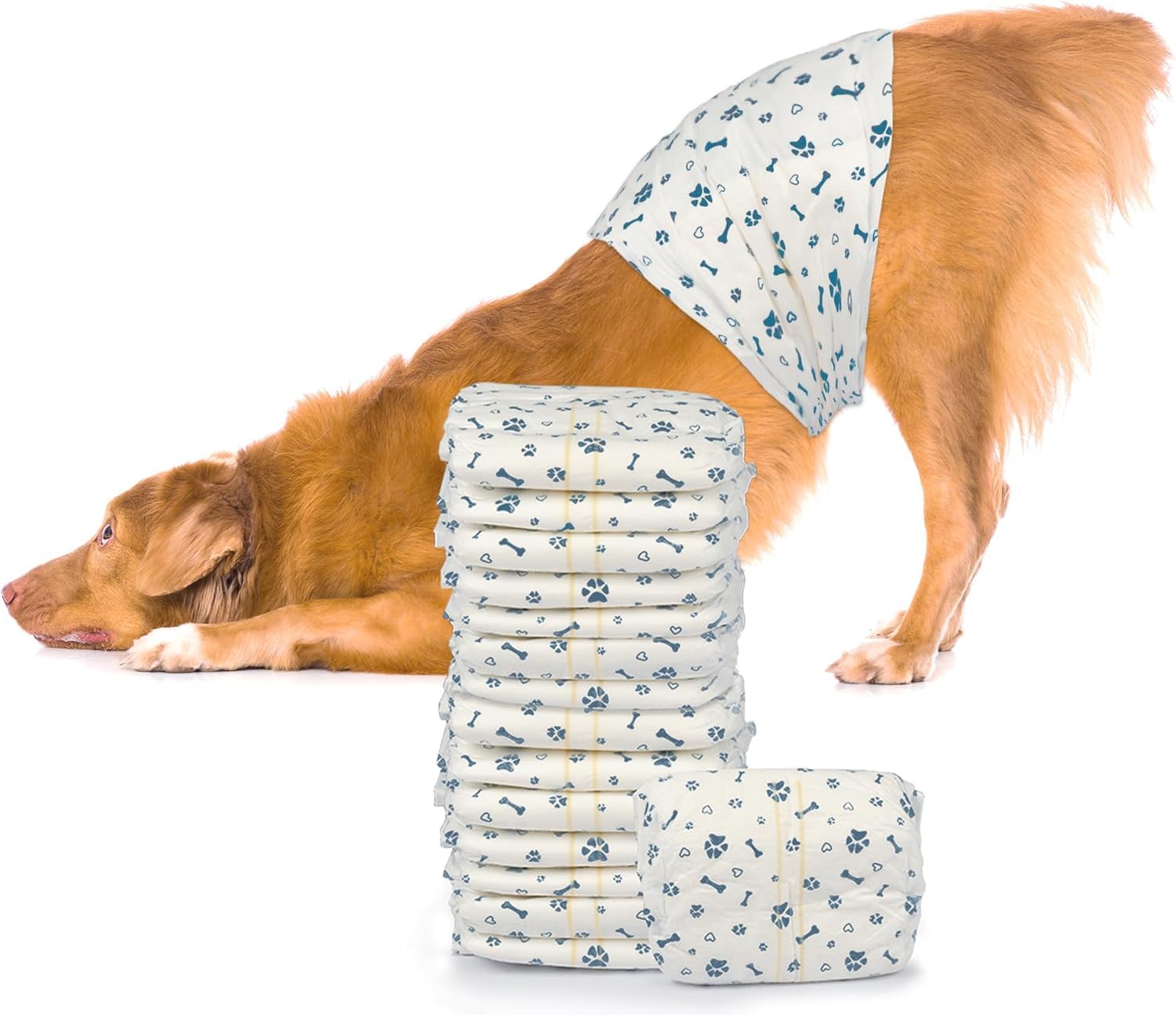 LeapSheep Pañales para perros para perros (50, L)