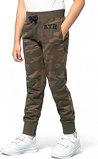 Alan Jones Clothing Boy's Camouflage Cotton Joggers Track Pant