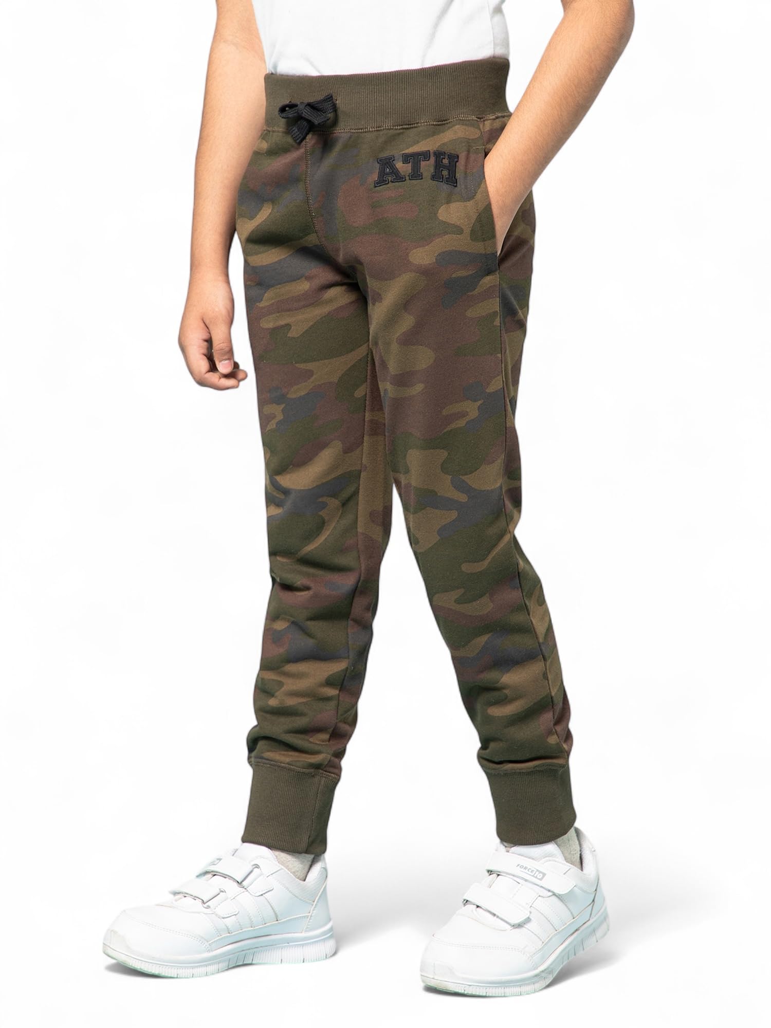 Alan Jones Clothing Boy's Camouflage Cotton Joggers Track Pant-picture-11