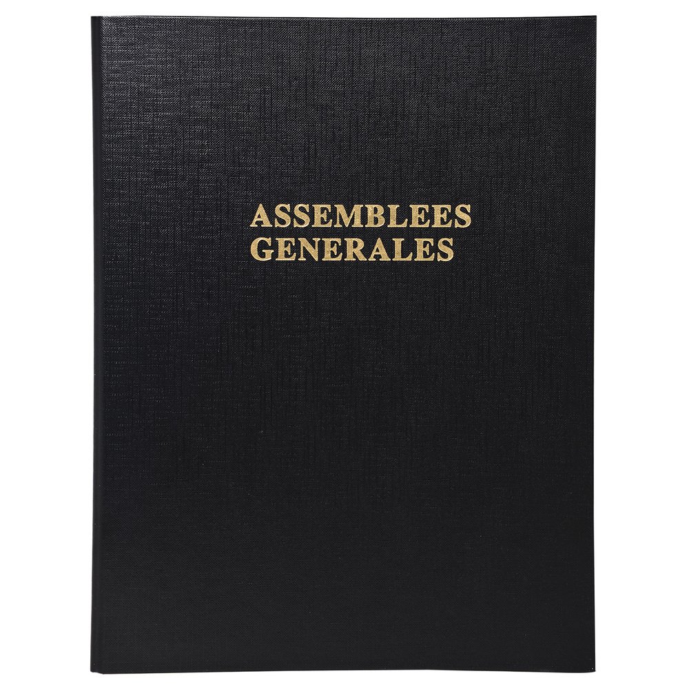 Reliure registre 29,7x21cm 4 anneaux avec recharge (5419e) - deliberations assemblees generales