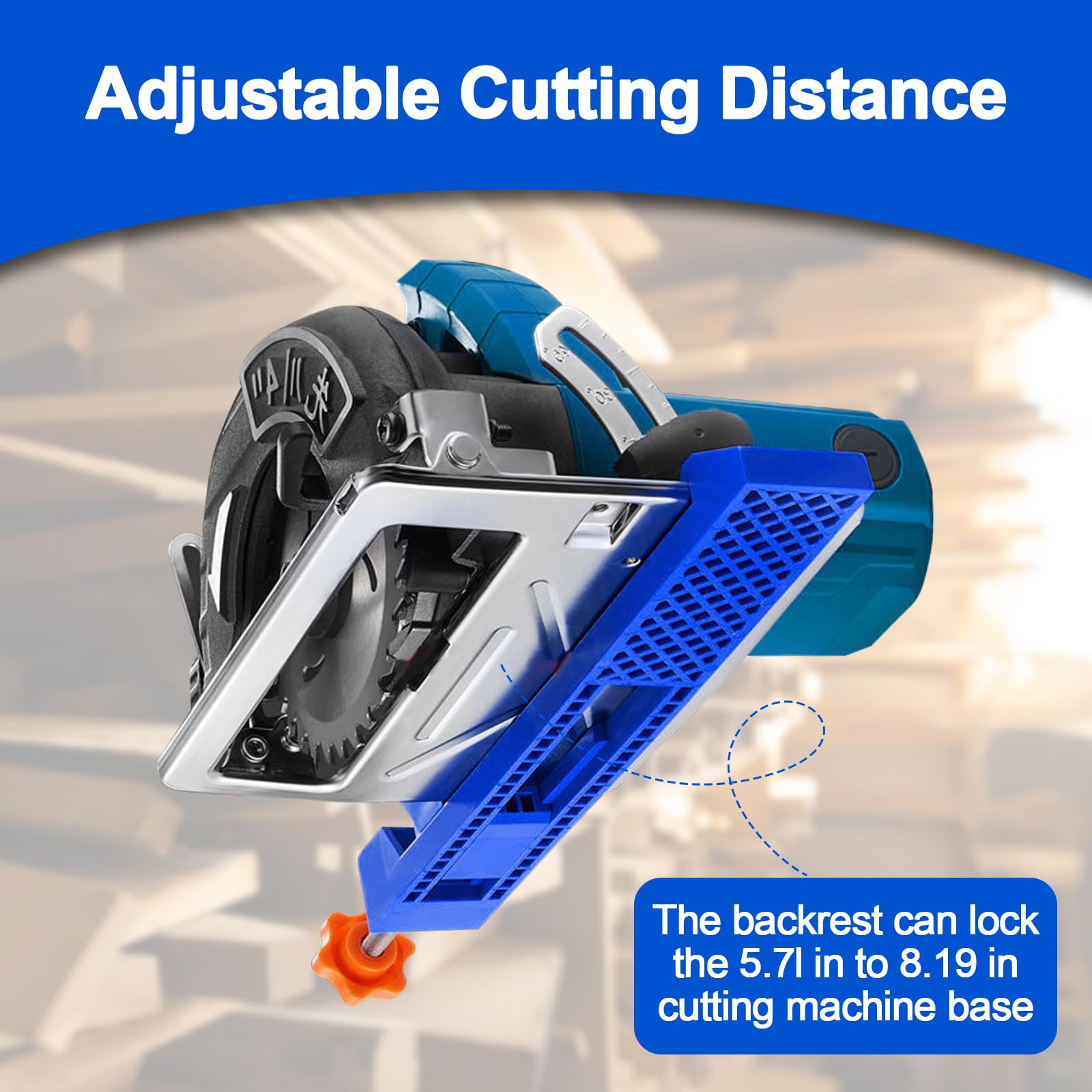 DMJJSD Circular Saw Guide Rail, Adjustable Cutting Machine Base Guide, Track Saw Circular Saw Guide - Image 4