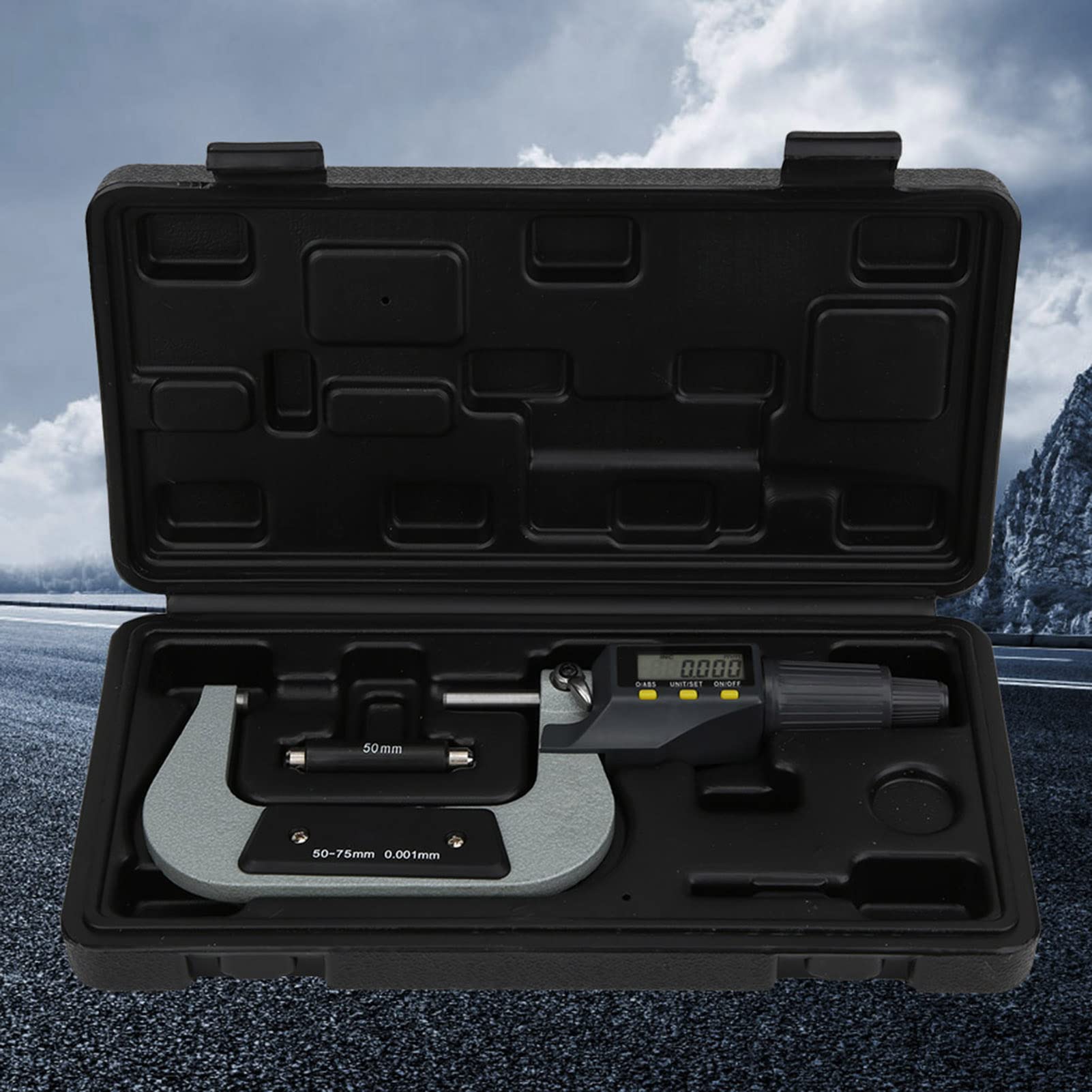 Micrómetro exterior digital Calibre micrómetro electrónico Calibre 50 75 mm Alta precisión Resolución de 0,001 mm para ingenieros Mecánicos Medición industrial
