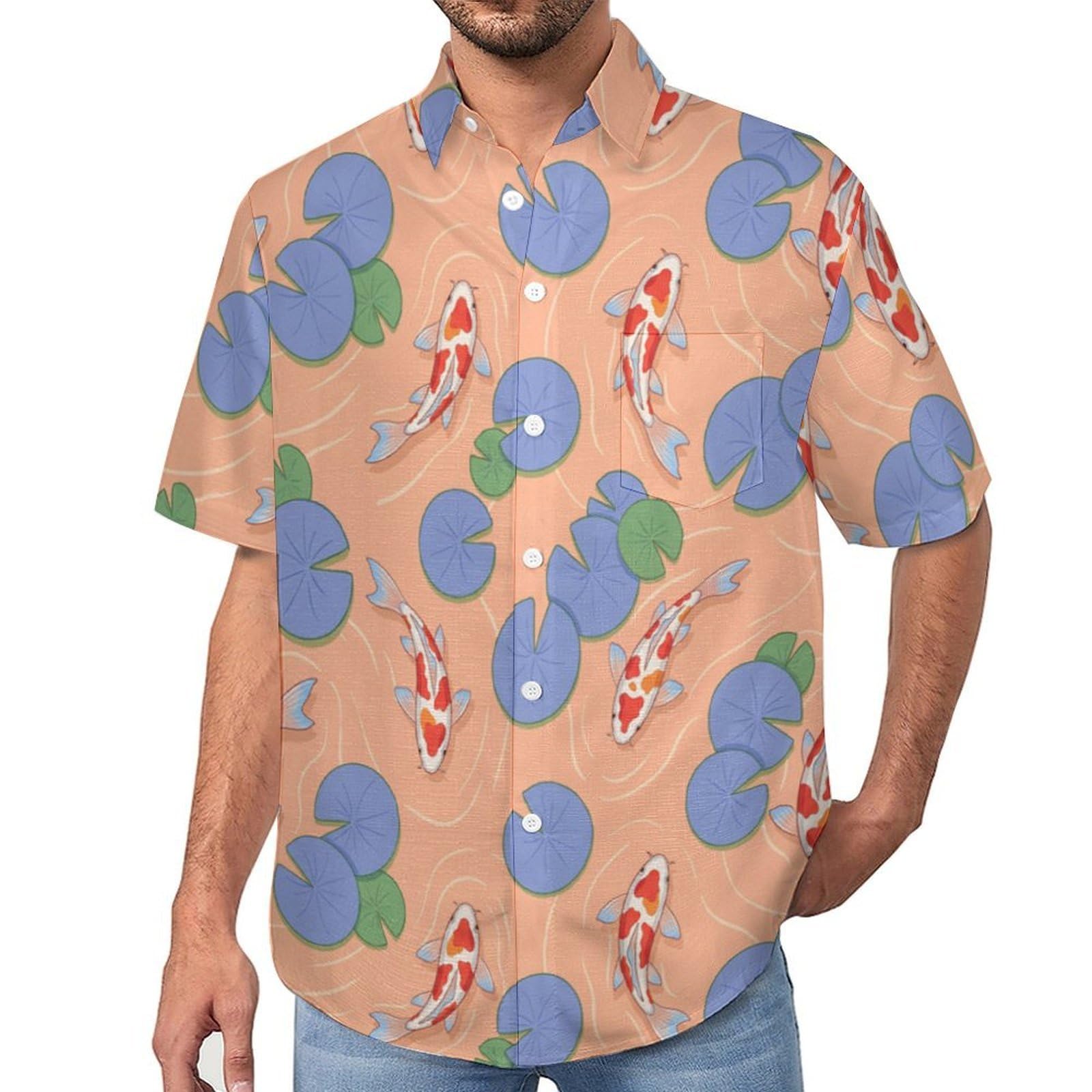 Camisa con estampado 3D para hombre con botones, estilo playero y casual 8