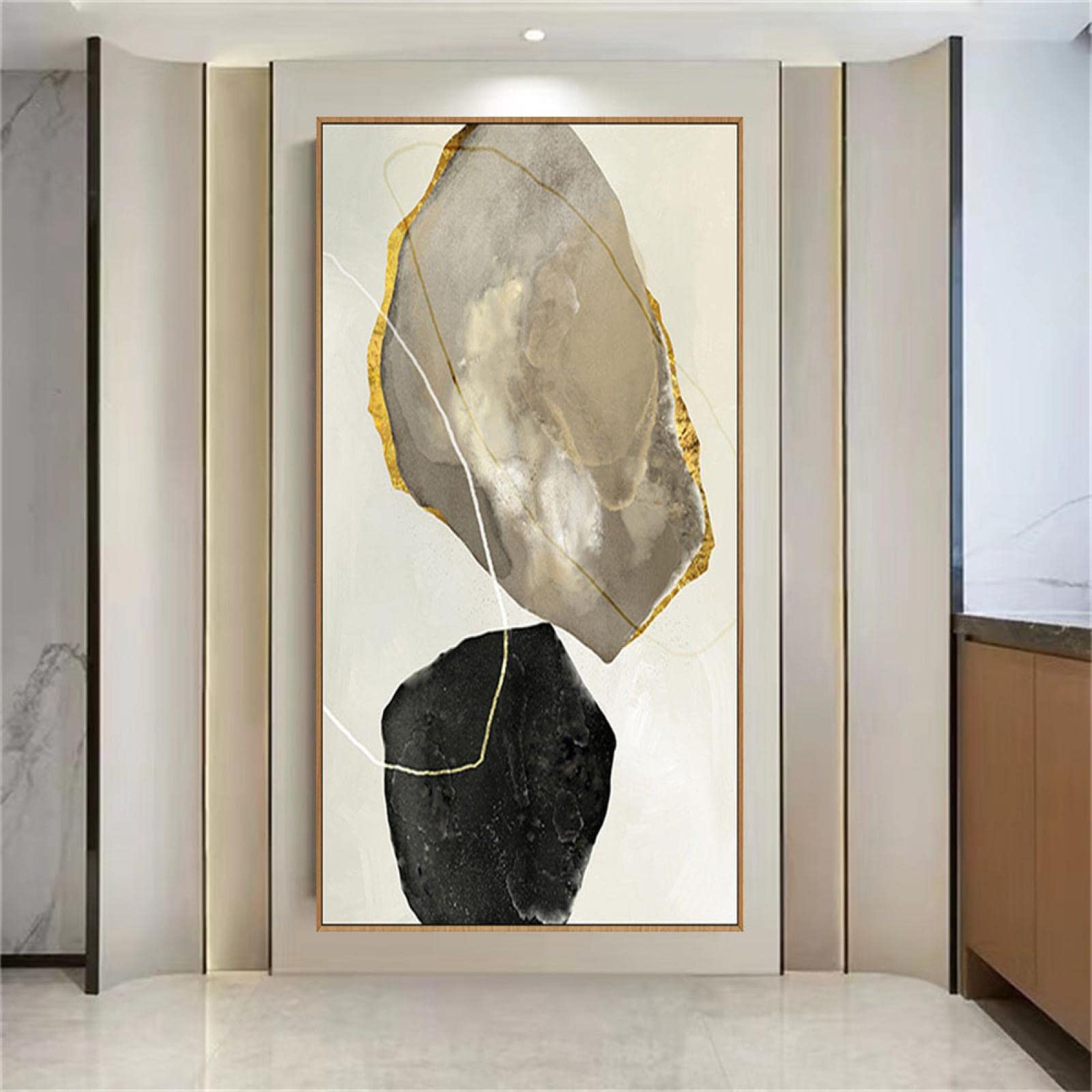 天然石絵画 ジュエリー絵画 葛飾北斎 富嶽三十六景『甲州石班澤』