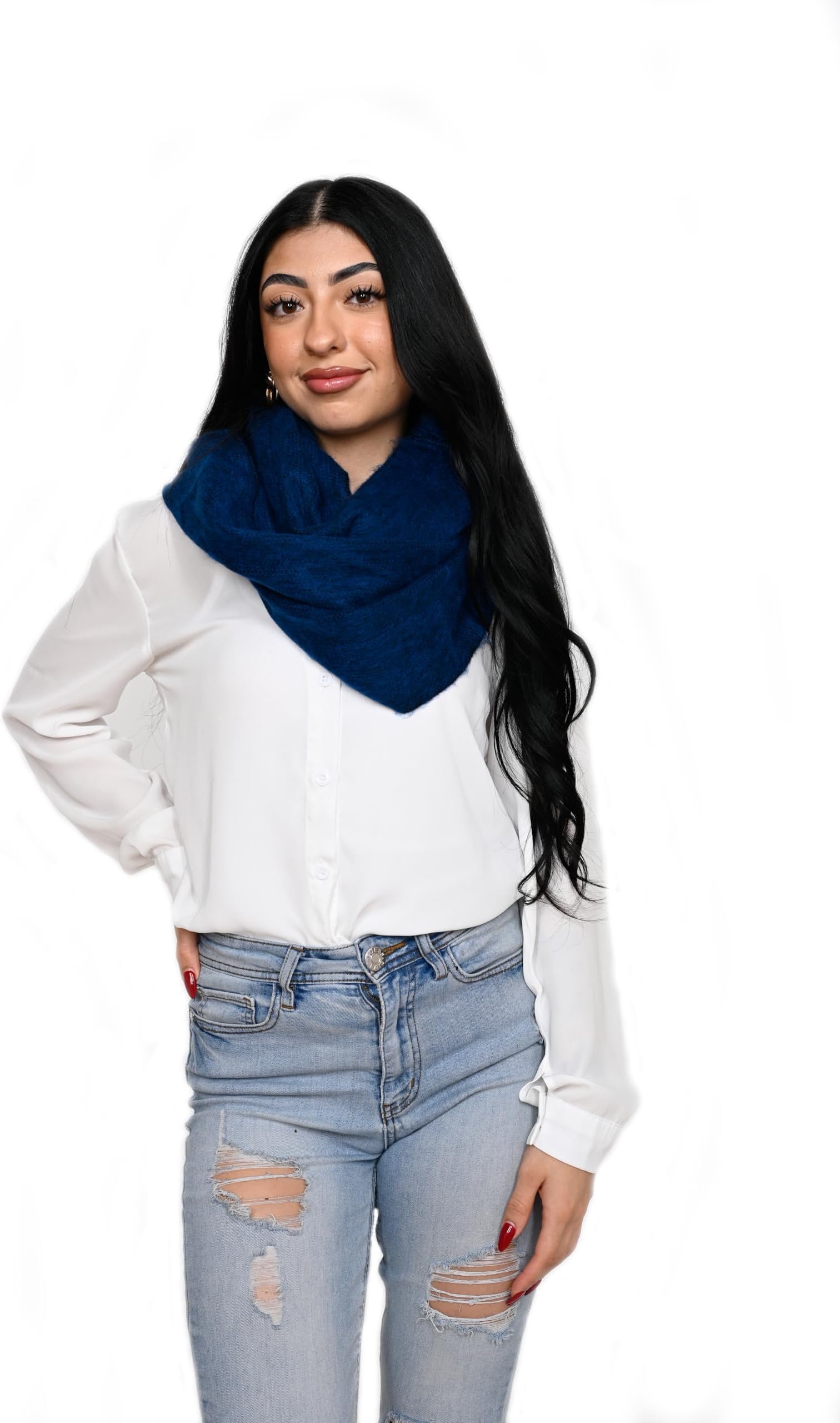 Handmade Ecuadorean Alpaca Wool Infinity Scarves