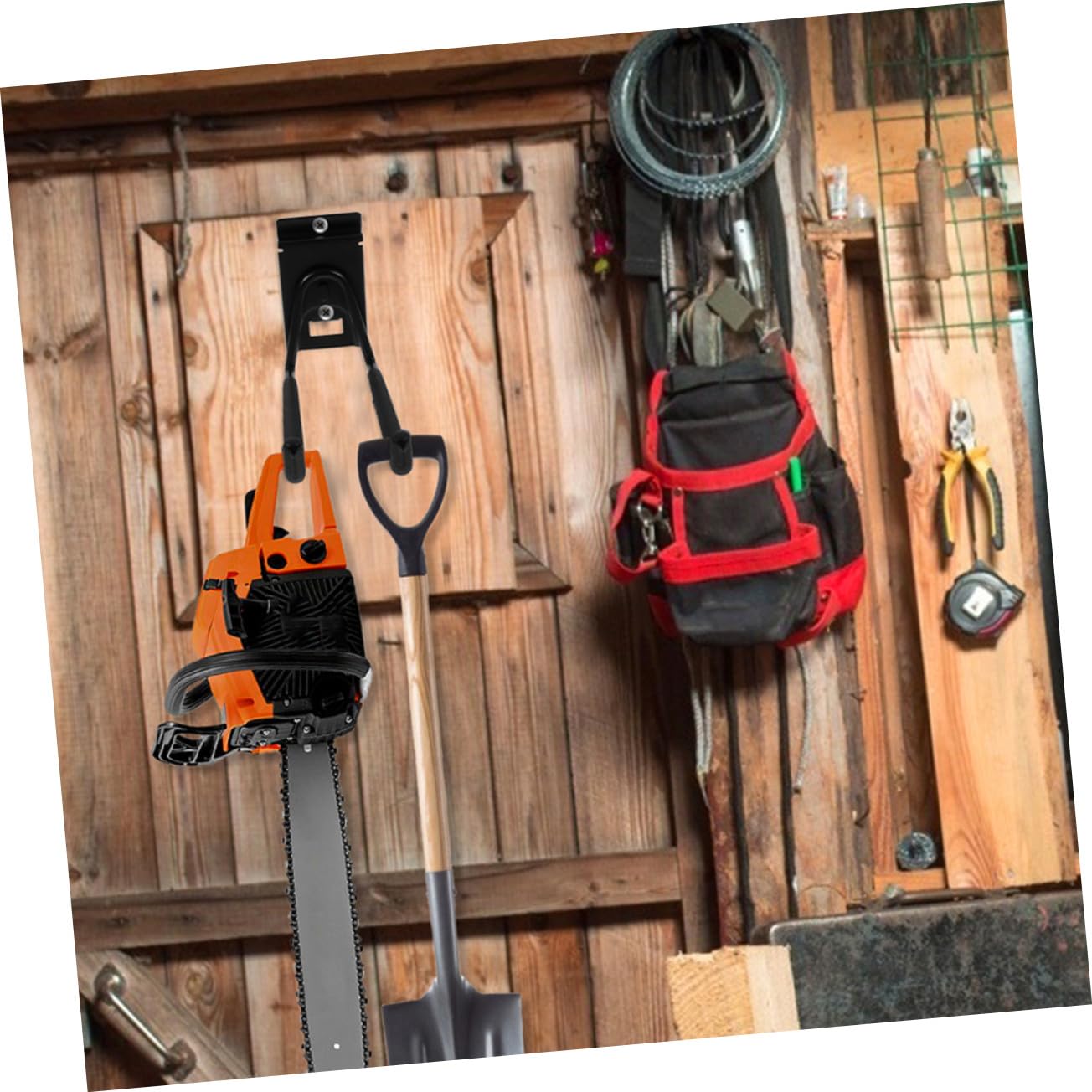 ERINGOGO Robuste Garagenhaken 8 Zoll aus Eisen für Wandmontage