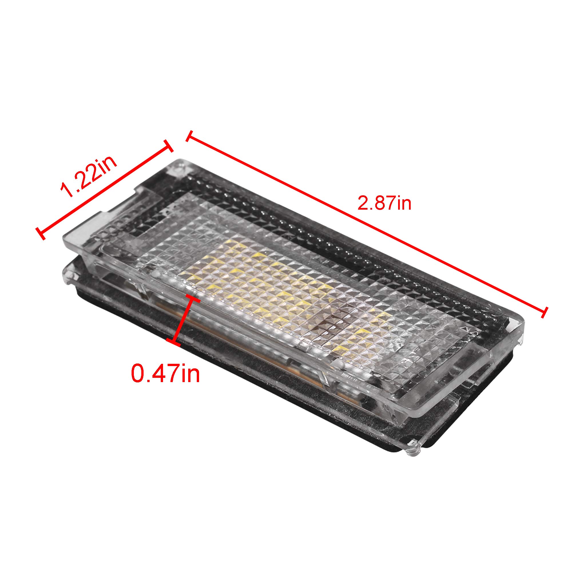 Beneges 2 Pcs Error Free Xenon White LED License Plate Light Compatible with 1998-2005 BMW E46 4D Sedan 5D 323i 320i 325i 325xi 328i 330i 330xi Touring Rear License Tag Lights Lamp