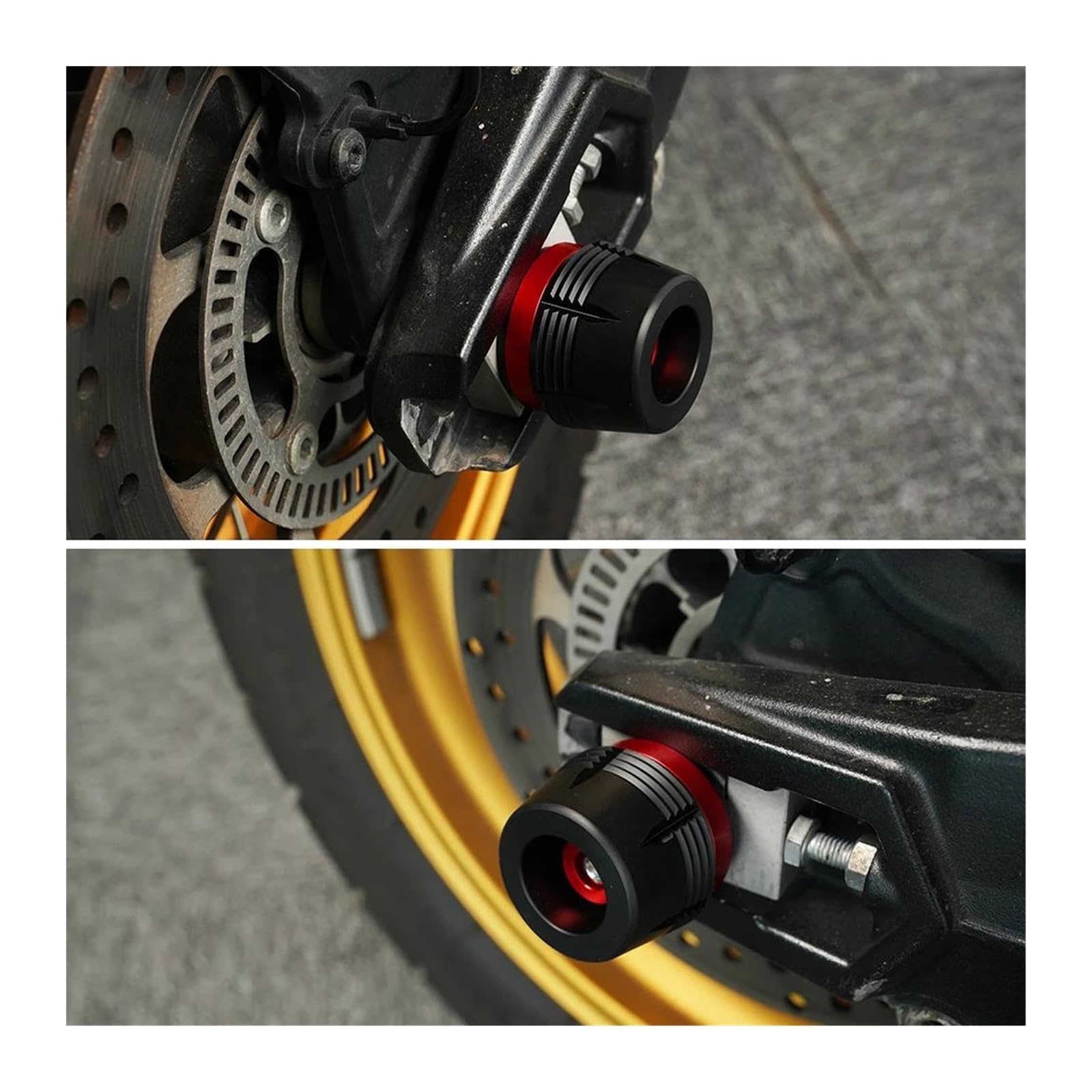 Slider Forcella Anteriore Per Ruota Anteriore Per Moto, Protezione Antiurto Per BMW R1250GS R1200GS ADVENTURE GS1200 R 1250 GSA R1200 GS 2014-2023 Tamponi Paratelaio(ROSSO,X-2)