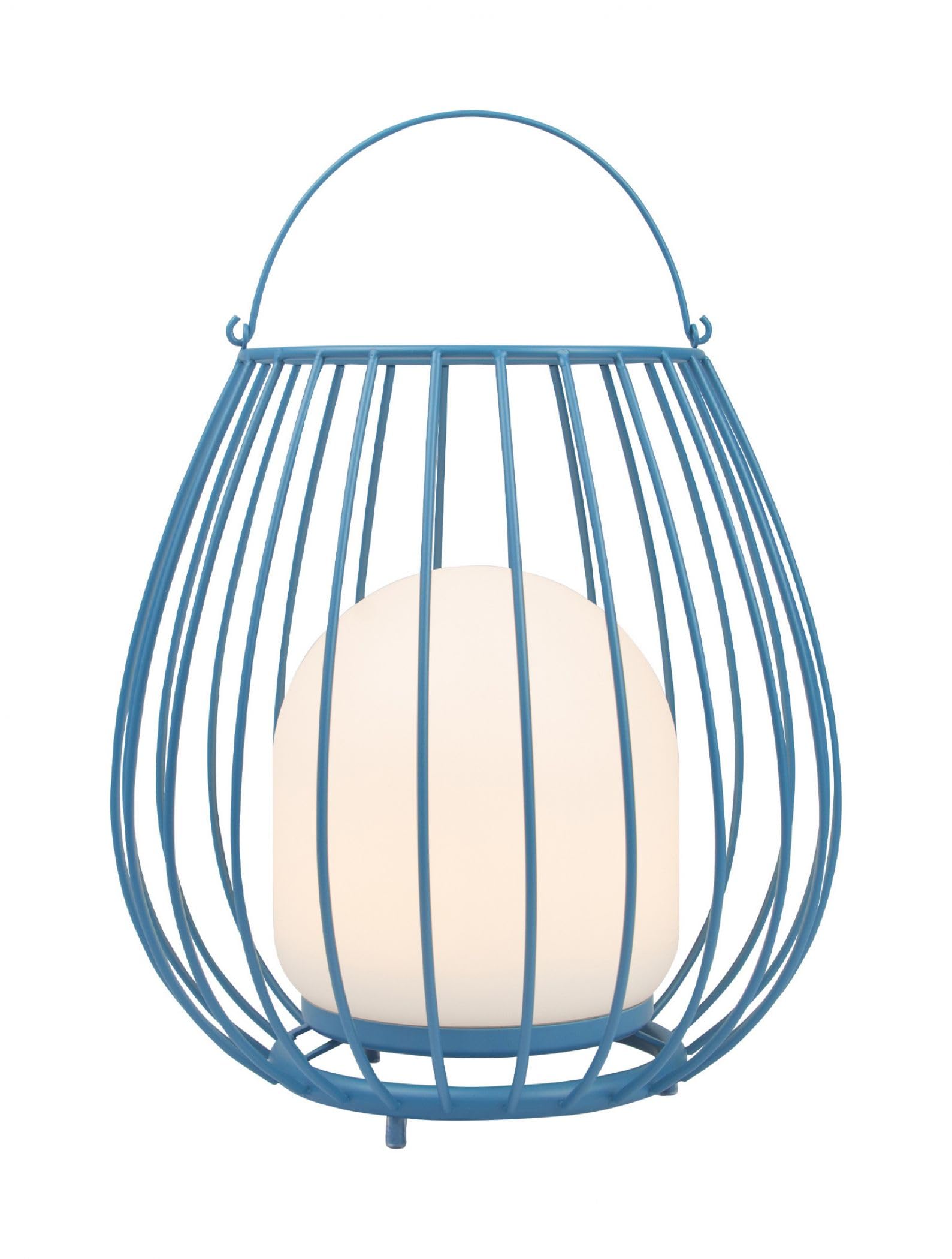 Nordlux Blue Jim Outdoor Lantern Metal Portable Intergrated Led 3-Level Dimming - Garden, Patio, Outdoor Dining, Ip54