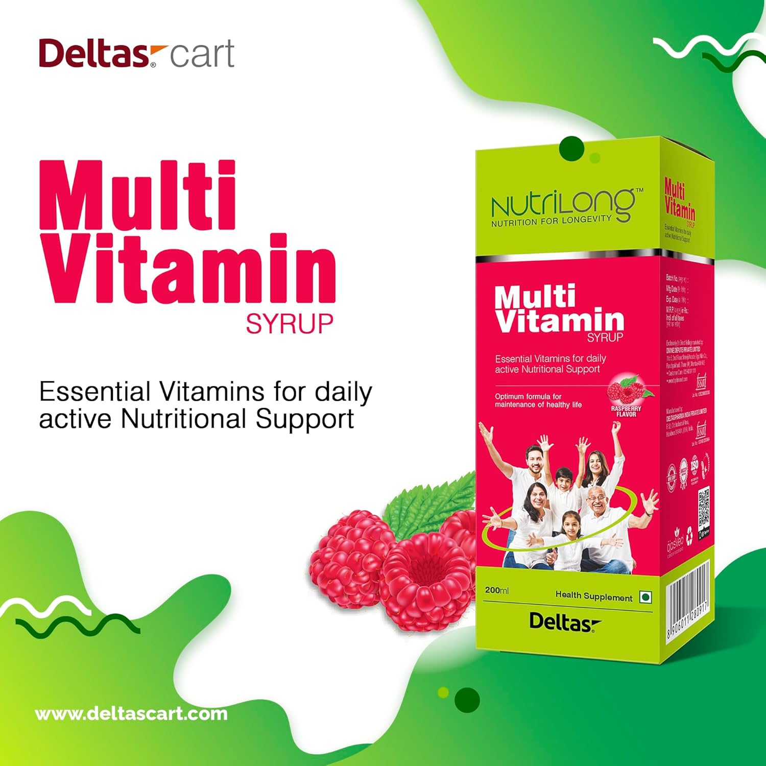 Deltas Multivitamin Syrup | Boosts Immunity | Increases Energy & Supports Overall Health | Packed With Essential Vitamins & Minerals For Daily Wellness 200ml Deltas Multivitamin Syrup | Boosts Immunity | Increases Energy & Supports Overall Health | Packed With Essential Vitamins & Minerals For Daily Wellness 200ml