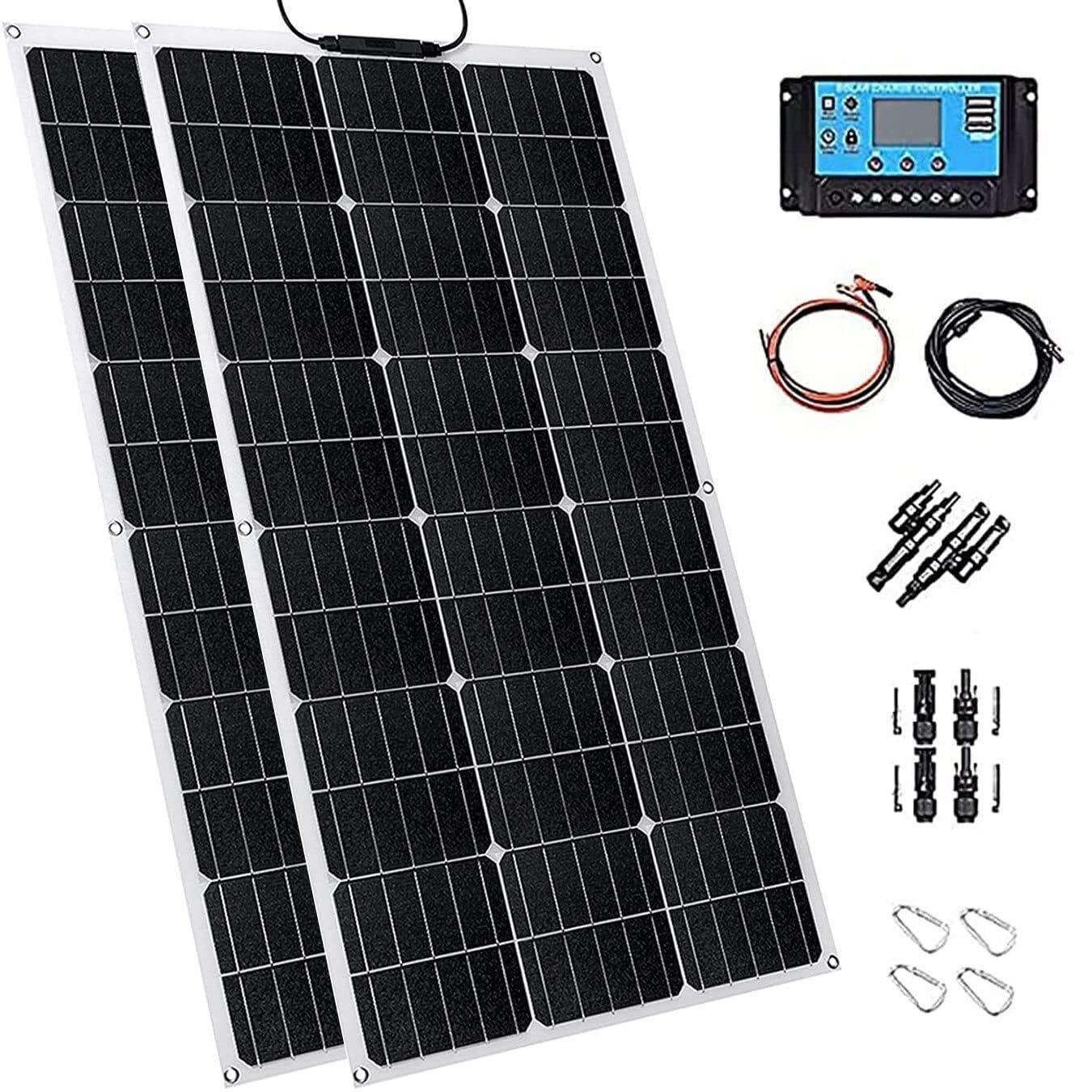 Recharge de panneaux solaires pour surfaces irrégulières et toits courbés de van