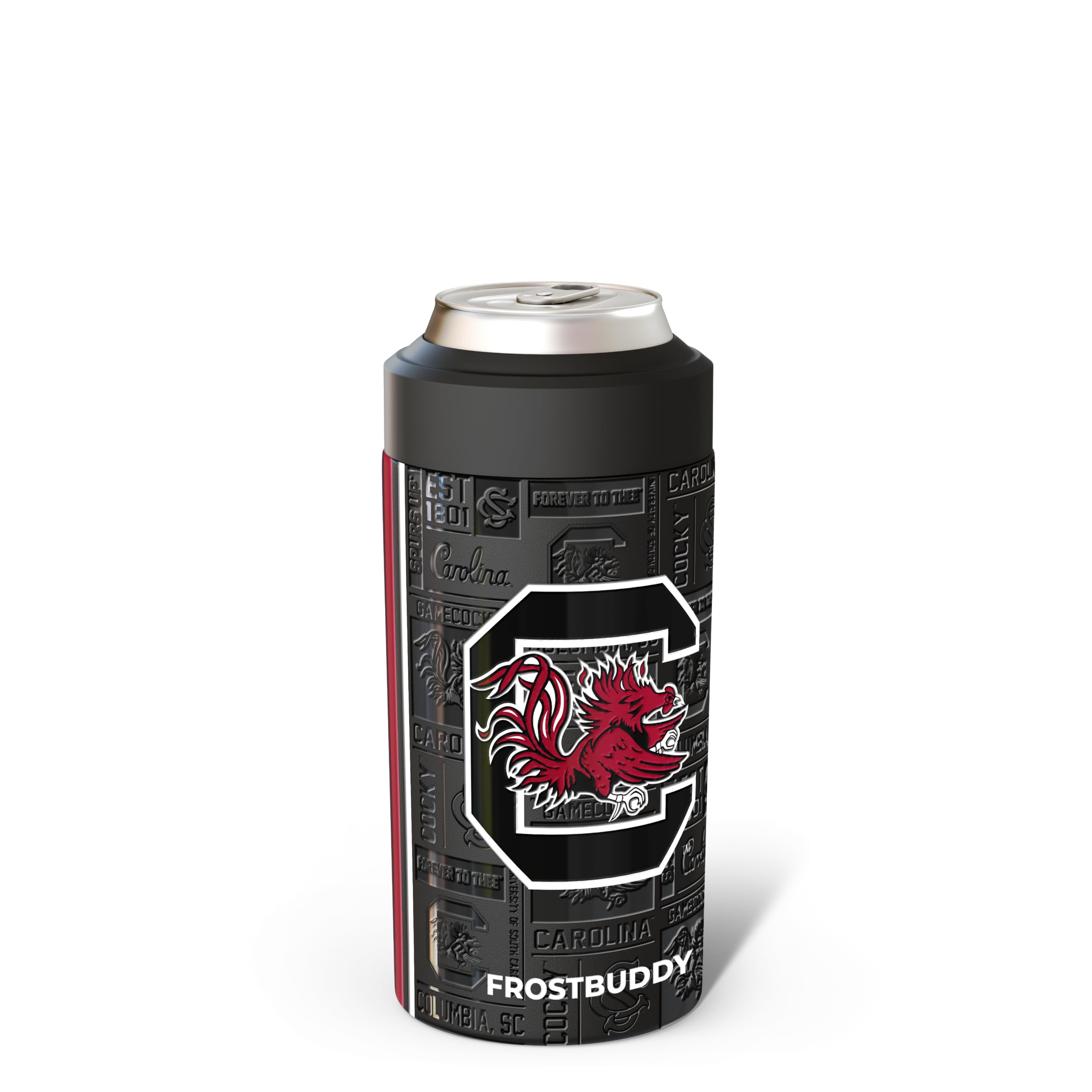Frost Buddy Universal Can Cooler, South Carolina Gamecocks - 3D - Black