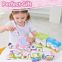Vista 7 de Tarjetas flash parlantes para niños pequeños de 1, 2, 3, 4, 5 años, bolsillo de voz, tarjetas flash educativas parlantes para aprender, juguetes