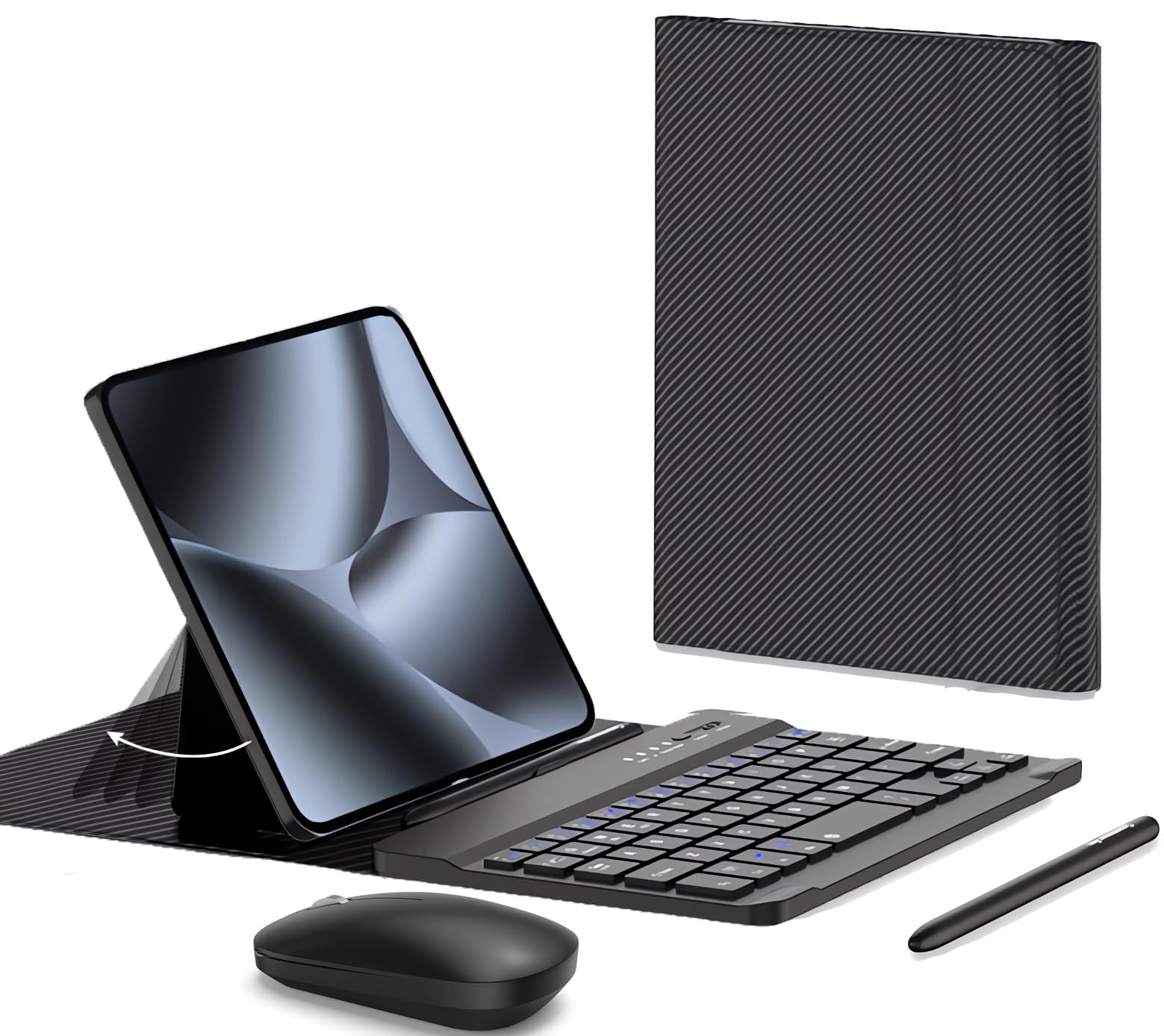 Teclado y mouse Google Pixel 10 9 Pro Fold inalámbrico con lápiz óptico y estuche 8