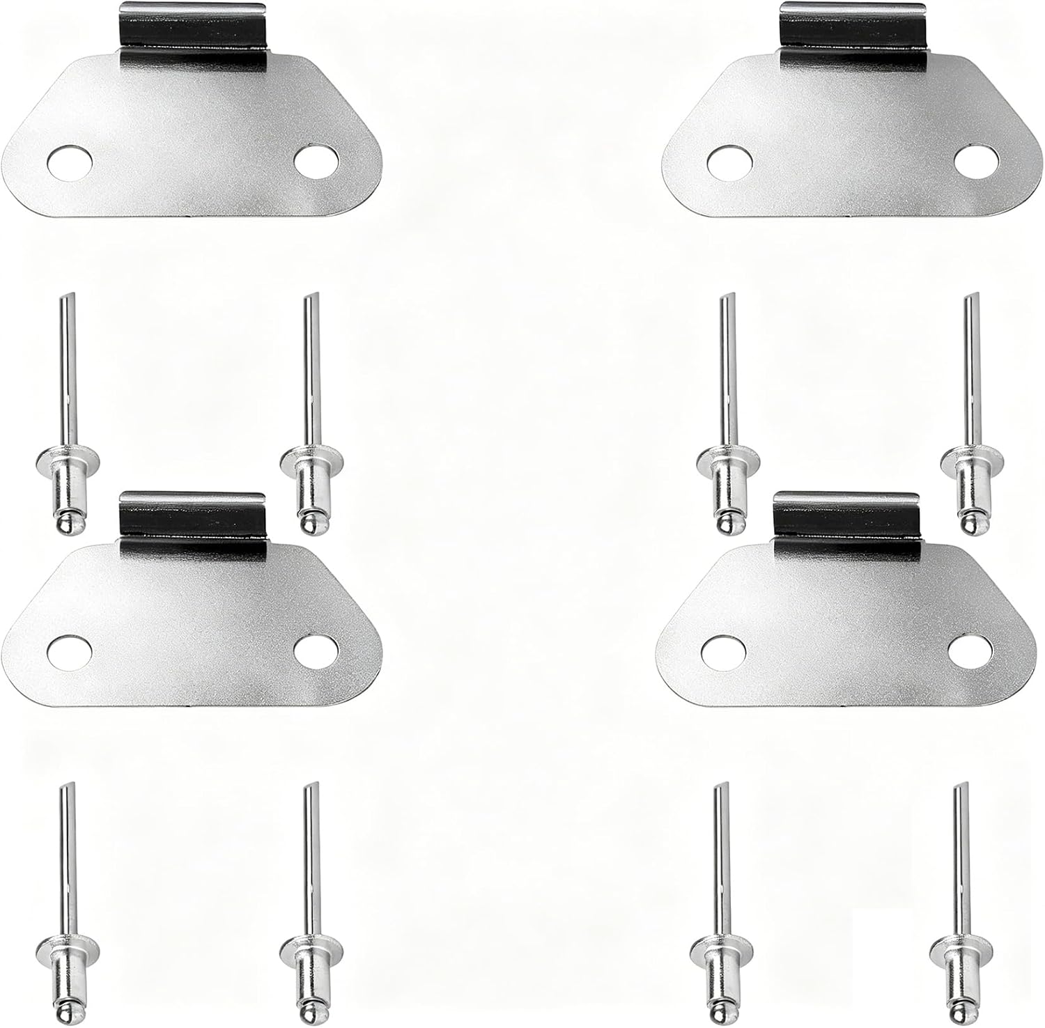 Saddlebag Lid Wear Plates Strike Plates Compatible with Harley Touring, Road King, Road Glide, Street Glide, Electra Glide 1993-2013, 4 PCS