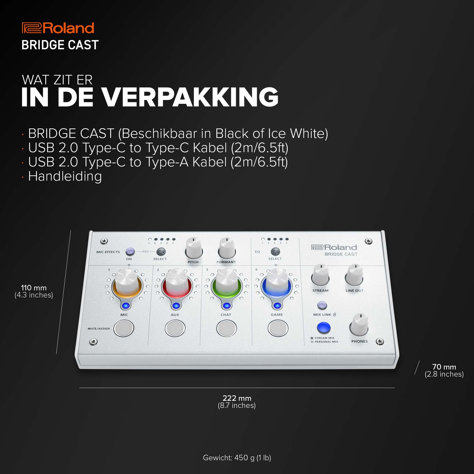 Roland BRIDGE CAST Dual Bus Gaming Mixer | Professional