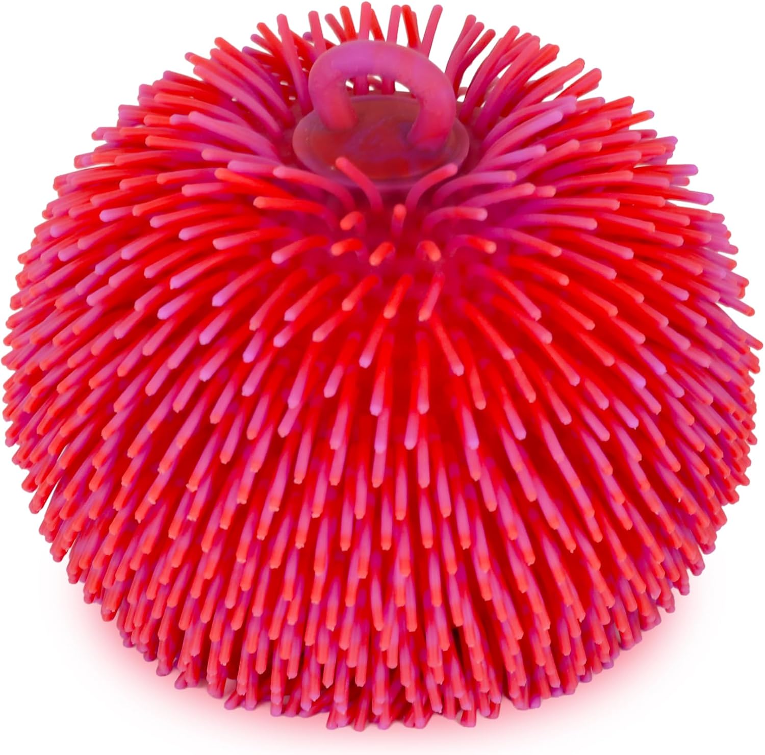 ArtCreativity Tie Dye Puffer Ball with Hanging Loop, Spiky Stress Relief Balls, 7 Inch Squeeze Fidget Toys for Kids, Calming Sensory Balls for Autistic Children, Party Favor