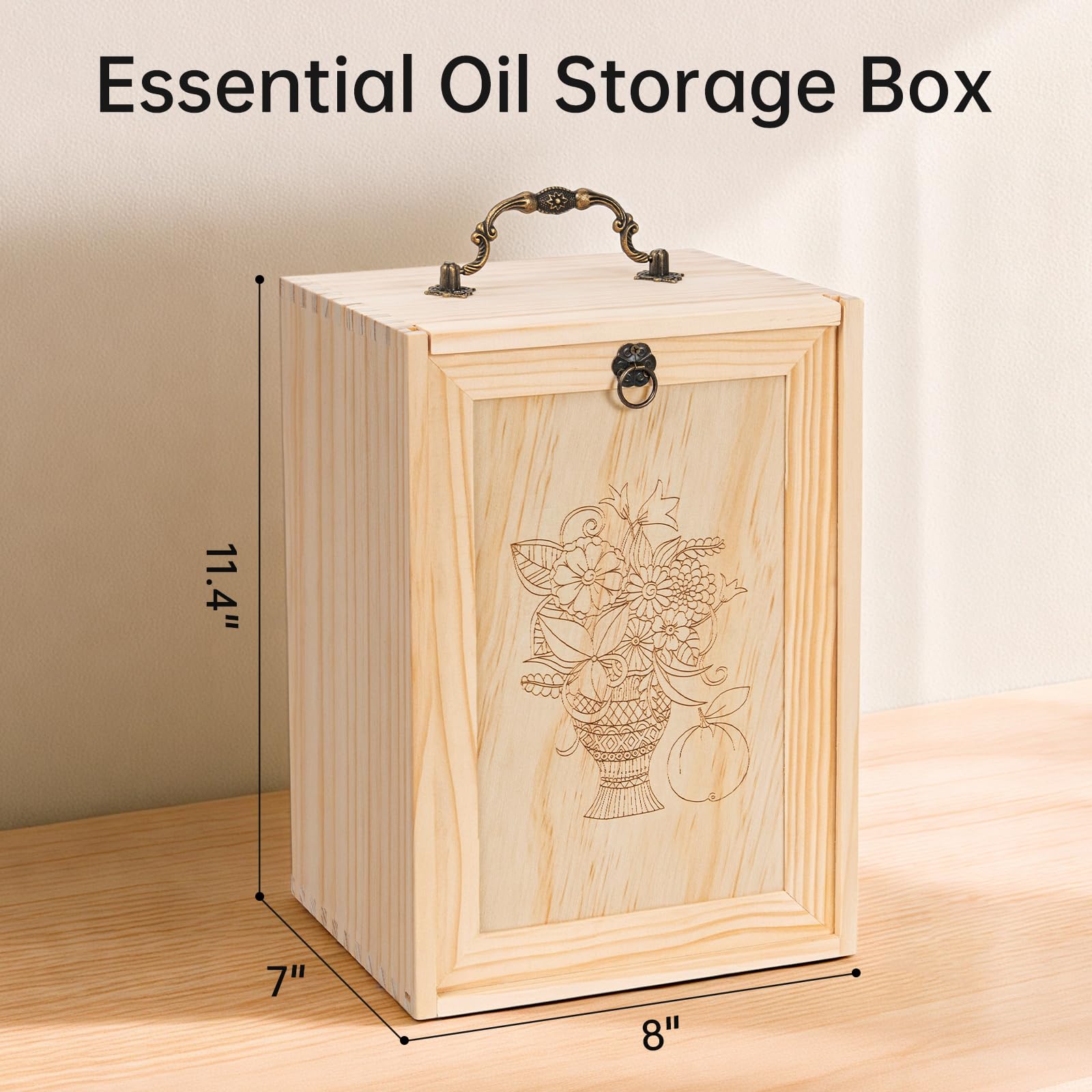 Amazon.com: TORIBIO Essential Oil Storage Box for 60 Bottles