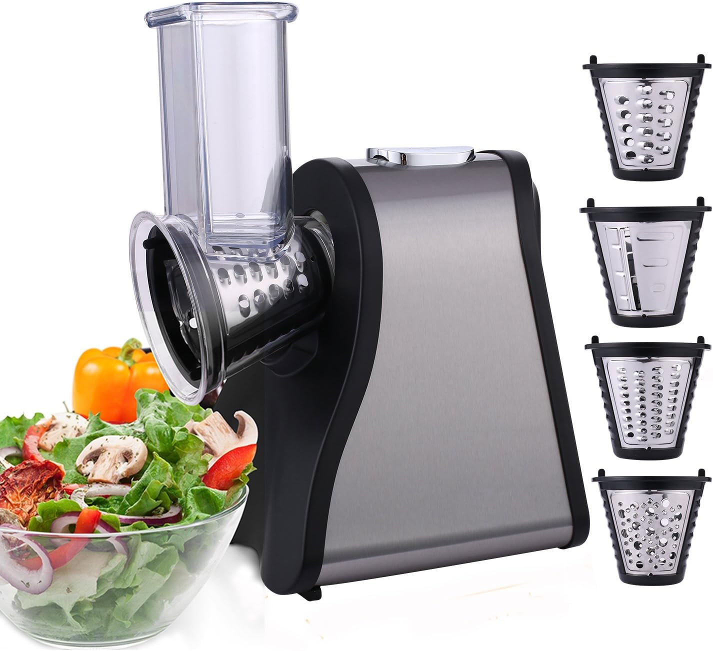 Flabor Professional Salad Shooter Electric Slicer Shredder Shred Chop Grate