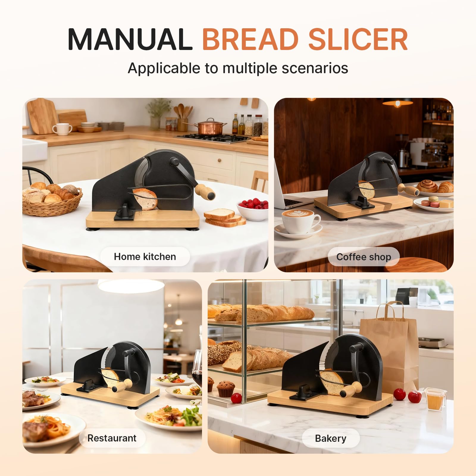 Manual Bread Slicer - Perfect Slices Every Time -7