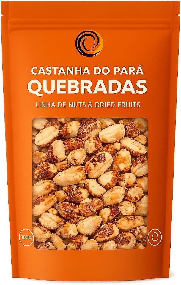 MN PLUS Castanha do Pará Quebradas Selecionadas Pura e Saudável 500g