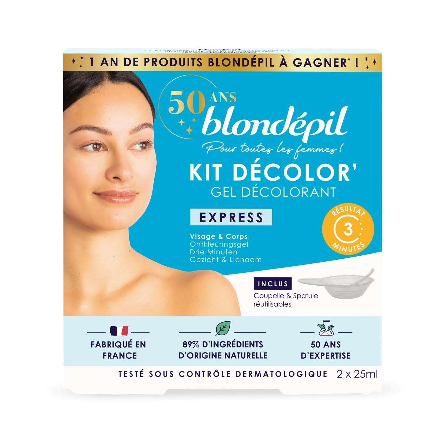 Gel Décolorant Visage BLONDEPIL contre le duvet sombre pour retrouver confiance - 2
