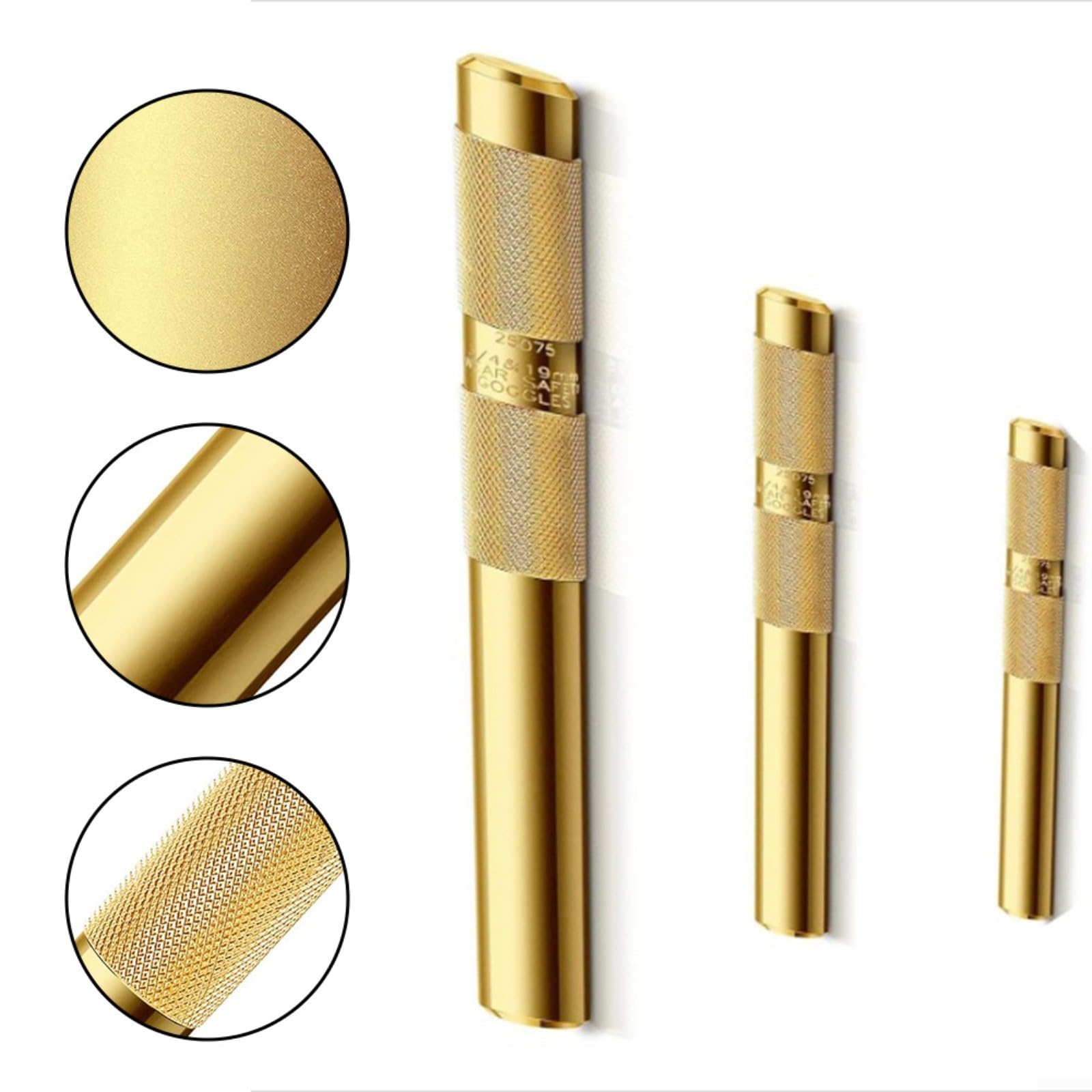 HpLive Lot de 3 punch en laiton 3/4" 1/2" 3/8" Outils de poinçonnage manuel pour un usage domestique