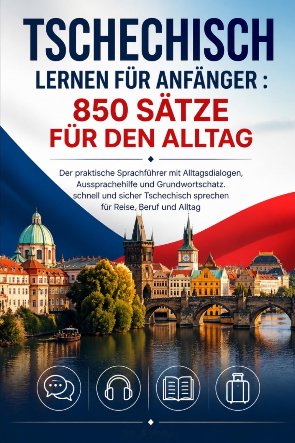 Tschechisch lernen für Anfänger : 850 Sätze für den Alltag: Der praktische Sprachführer mit Alltagsdialogen, Aussprachehilfe und Grundwortschatz. ... sprechen für Reise, Beruf und Alltag