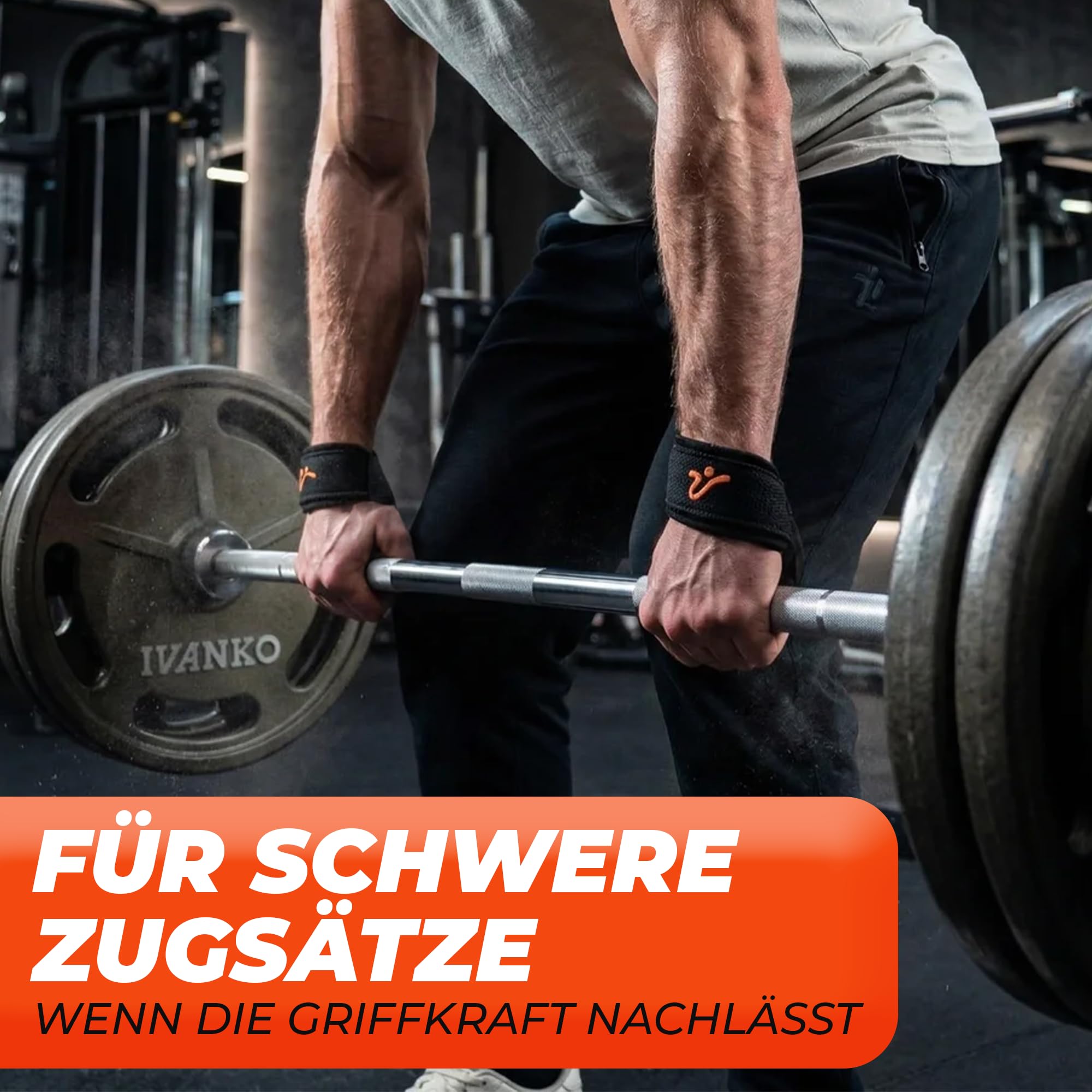 Sangles de traction avec enroulement automatique d'une main - Sangles de levage rembourrées pour la musculation, le bodybuilding, le fitness, les soulevés de terre - Pour homme et femme
