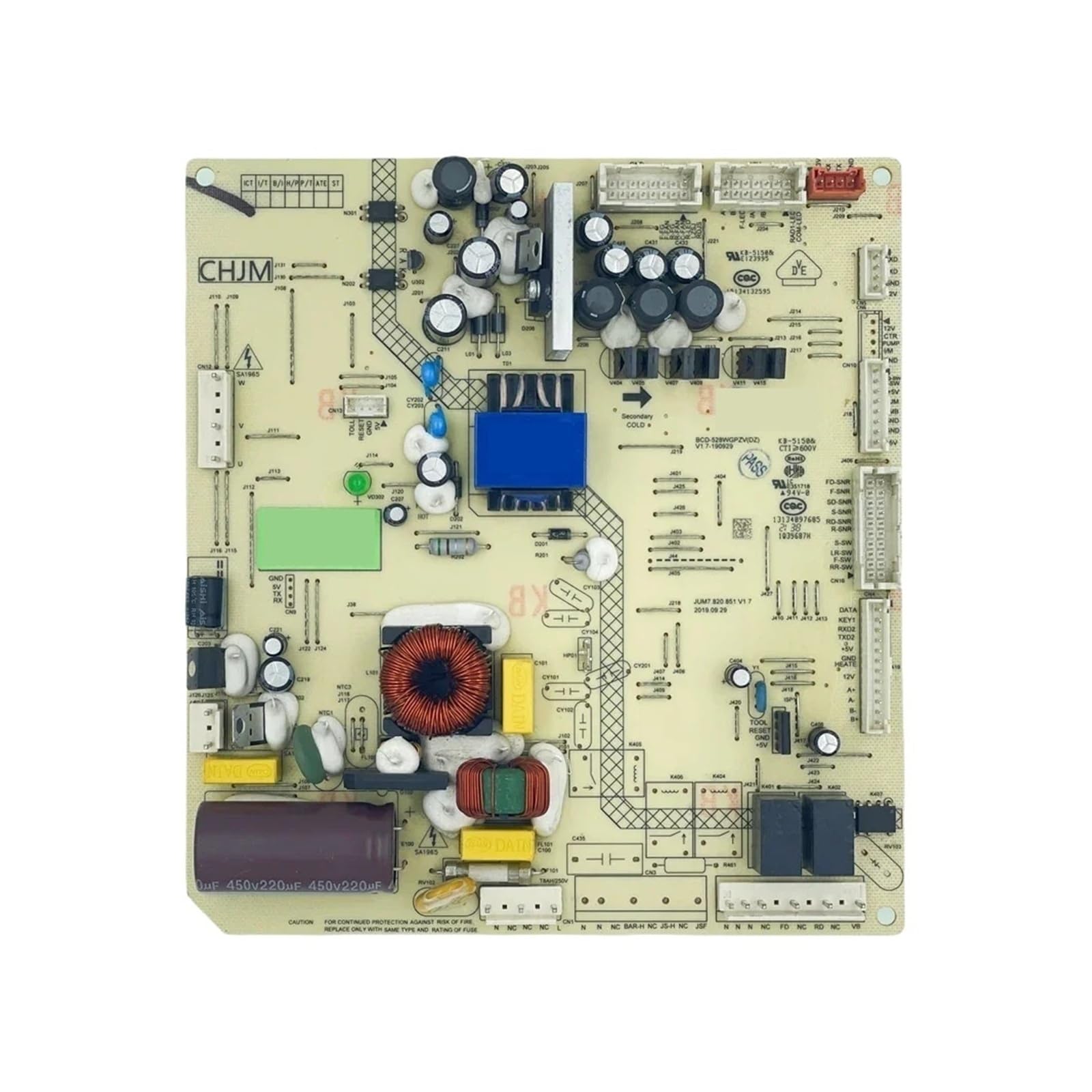Replacement Refrigerator PCB Board ，Compatible For Midea ，CE-BCD469WE-ST 17131000012065 PCB BCD-528WGPZV(DZ)