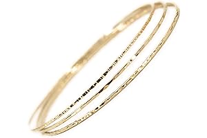 14k Gold Bangles Bracelet Set