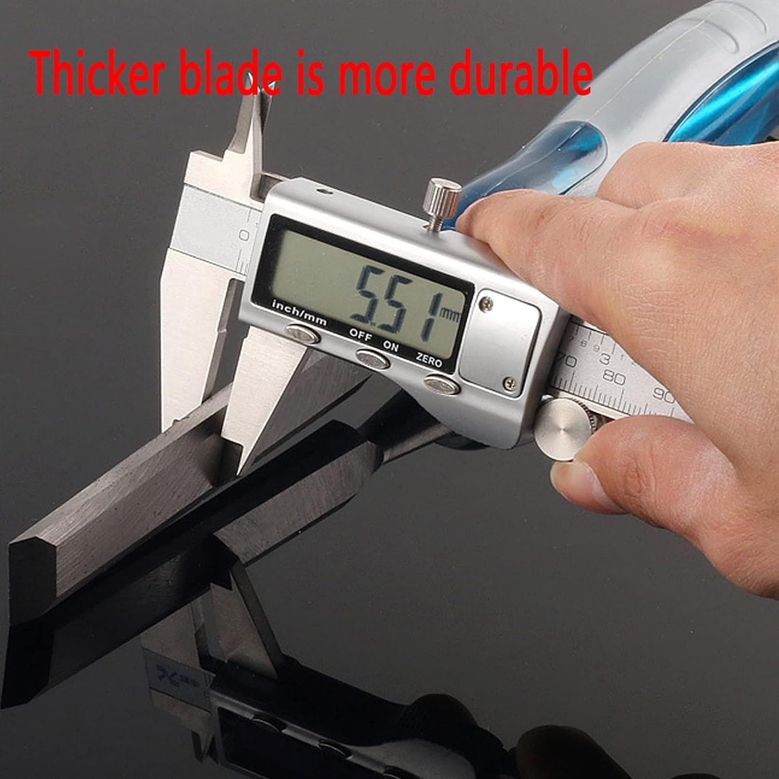 Dłuto do drewna, profesjonalny dłuto do drewna, dłuto stolarskie, solidne dłuto ze stali chromowo-wanadowej, do obróbki drewna, cięcia/a/6 mm