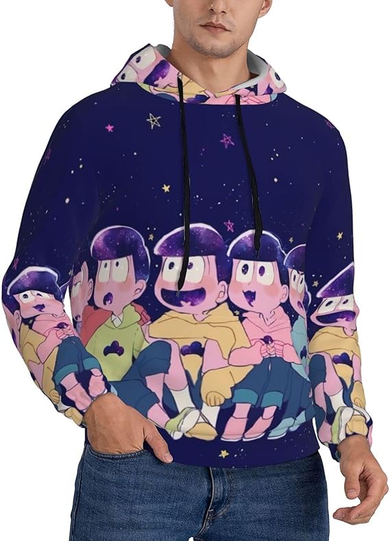 Amazon Co Jp Zookiss おそ松さん パーカー メンズ 長袖 ポケット付き スウェット おしゃれ 漫画風 ゆったり カジュアル おおきいサイズ 人気 アニメキャラクター 男女兼用 贈り物 ファッション