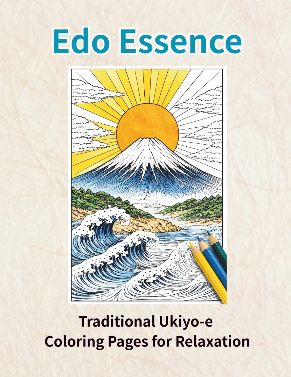 Edo Essence: Traditional Ukiyo-e Coloring Pages for Relaxation