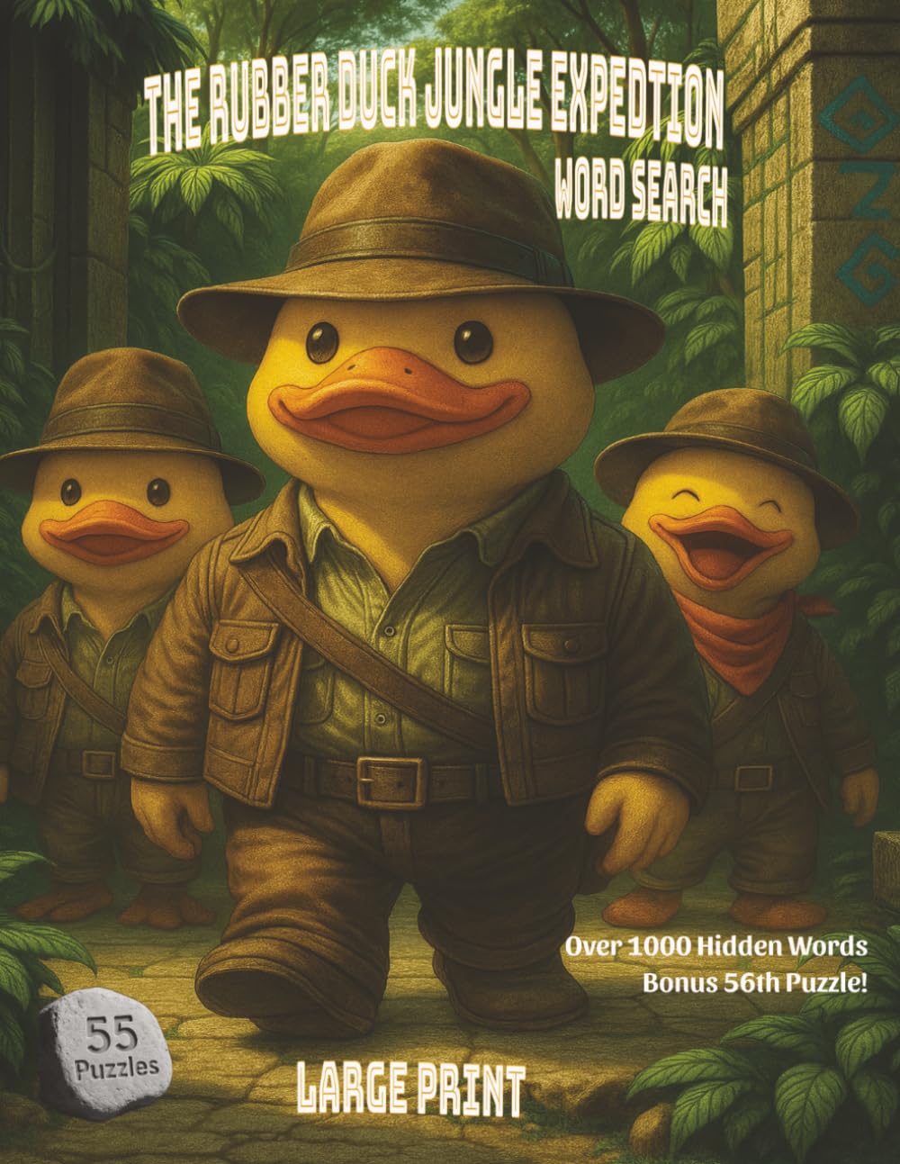 Large Print Edition The Rubber Duck Jungle Expedition Word Search: Journey deep into the rainforest exploring ancient temples, hidden ruins, and ... escape (The Rubber Duck Adventure Series)