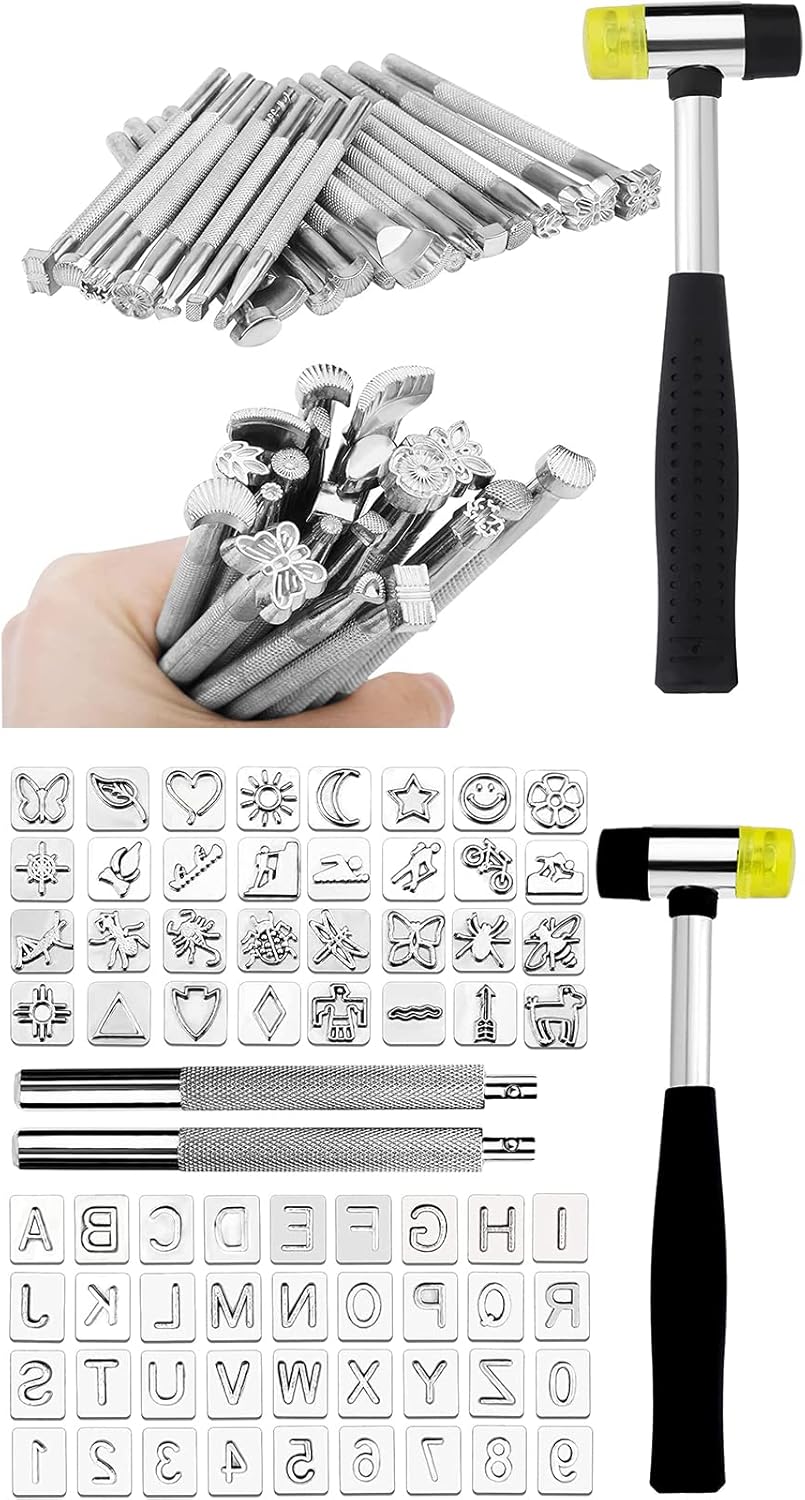 92 PCS Leather Stamping Tools, Leather Stamping Kit with 68