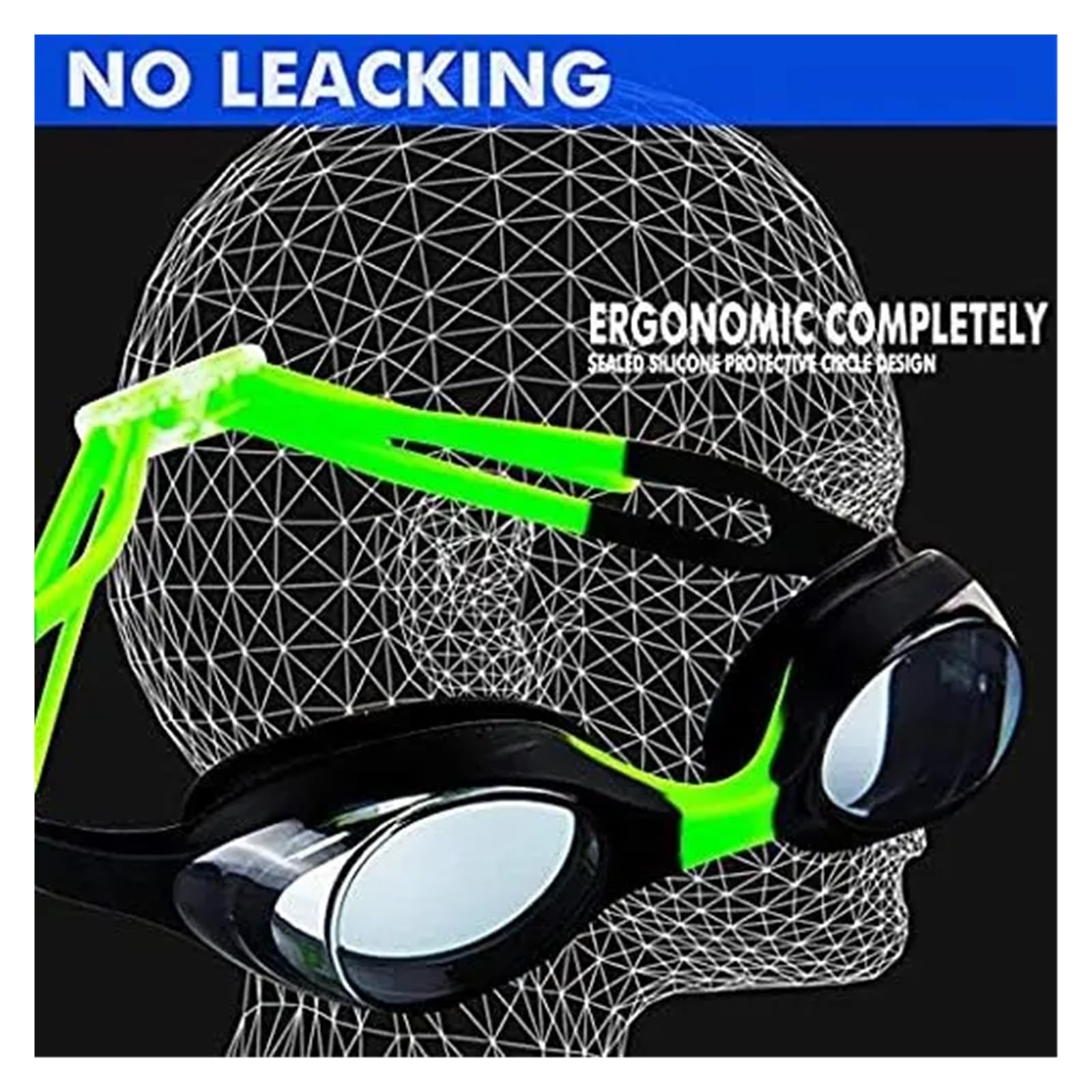 4 Pack children Swimming Goggles, non Fog, UV Protection, No Leaking Water for Children