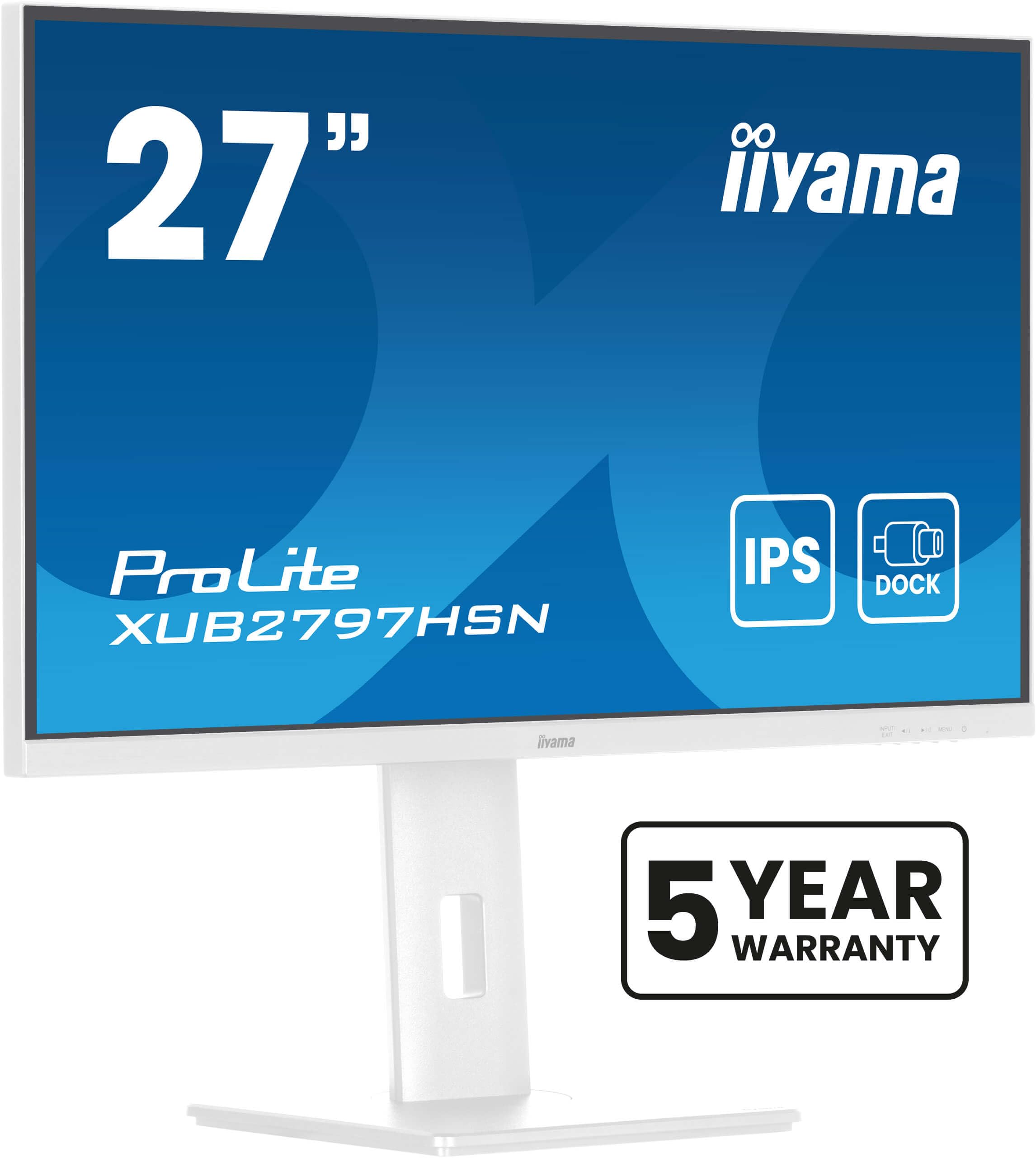 Iiyama Prolite Xub2797hsN-W2 Monitor Pc 68,6 Cm [27] 1920 X 1080 Pixel Full Hd Led Bianco (iiyama Prolite Xub2797hsN-W2 Computer Monitor 68.6 Cm [27')